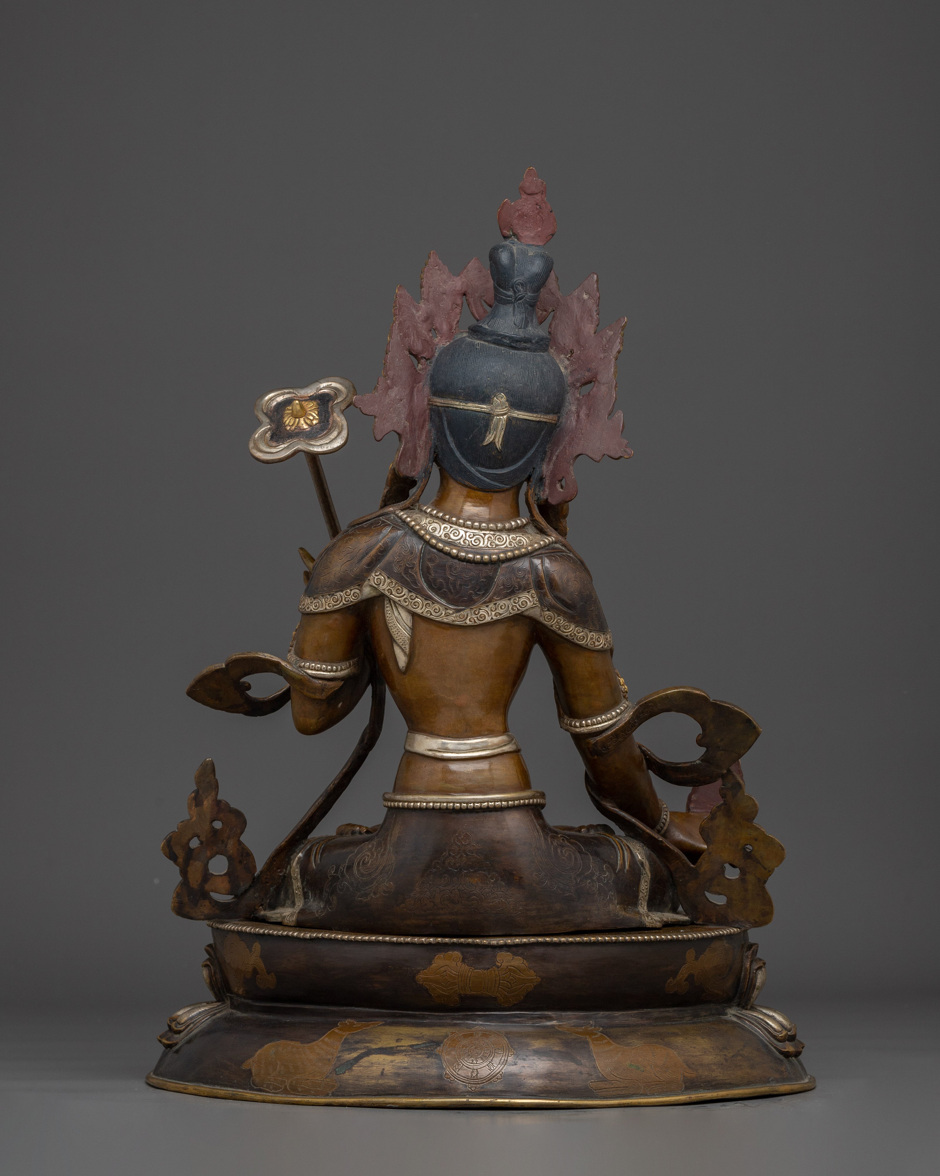 Protector Bodhisattva Dukar Statue | Handmade Sitatapatra Sculpture