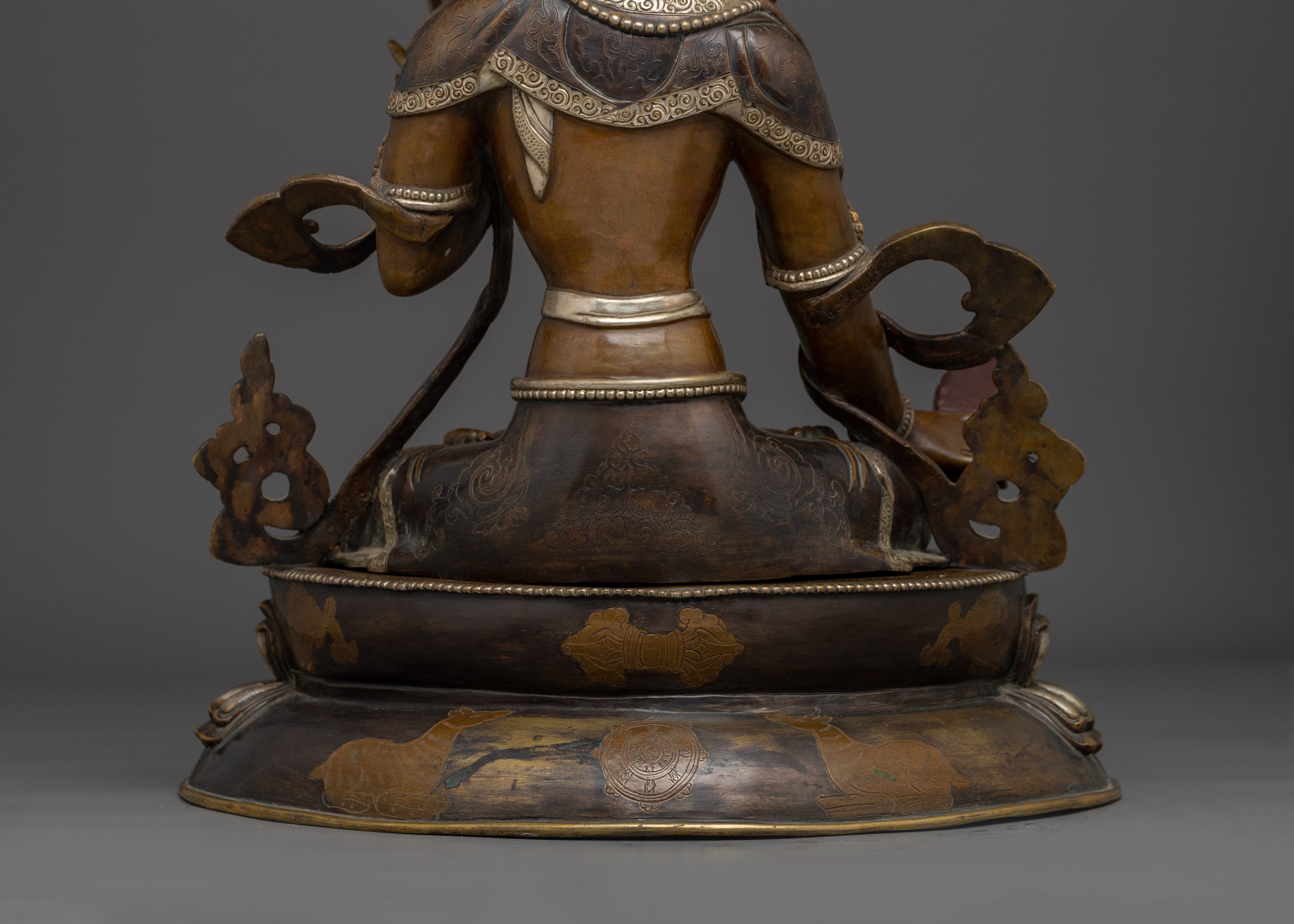 Protector Bodhisattva Dukar Statue | Handmade Sitatapatra Sculpture