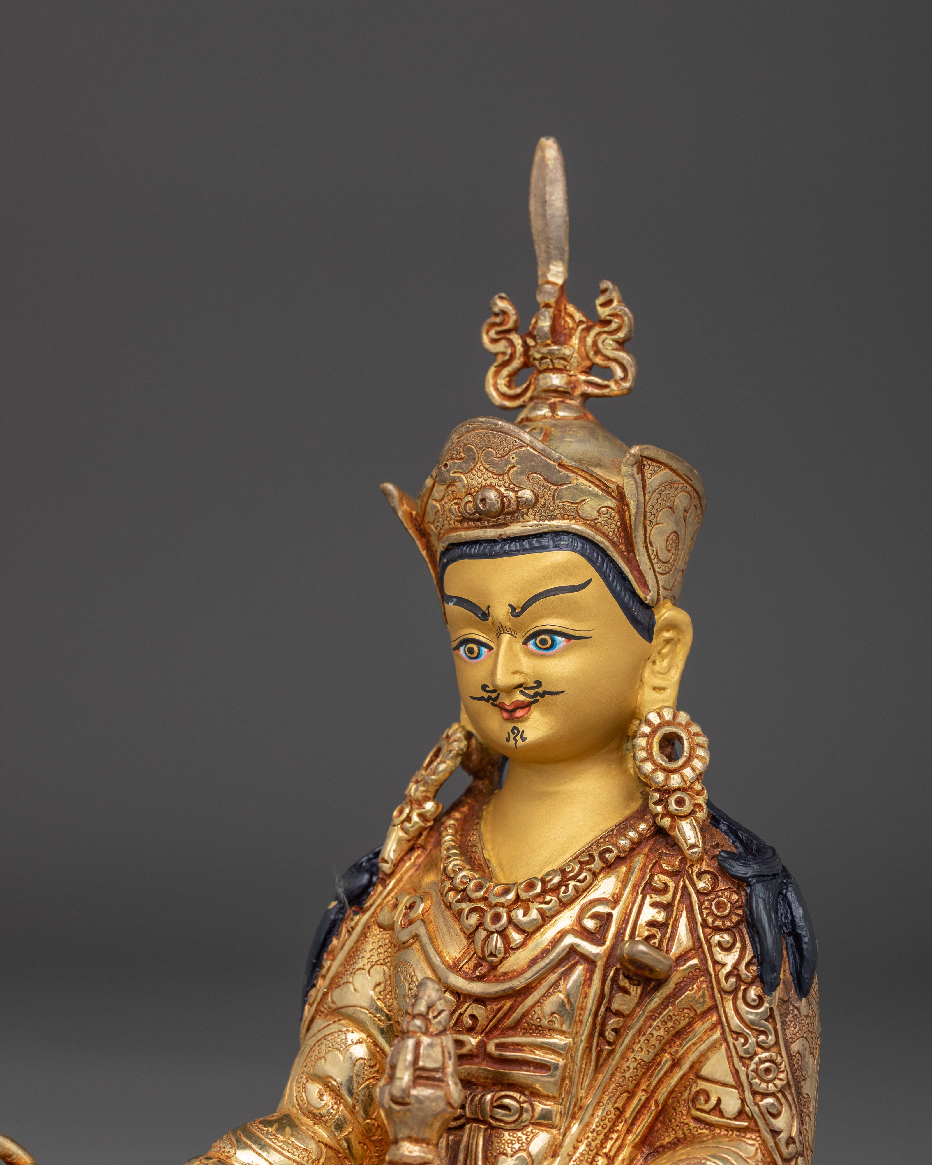 Guru Rinpoche Artwork in 24K Gold - A Symbol of Wisdom & Protection