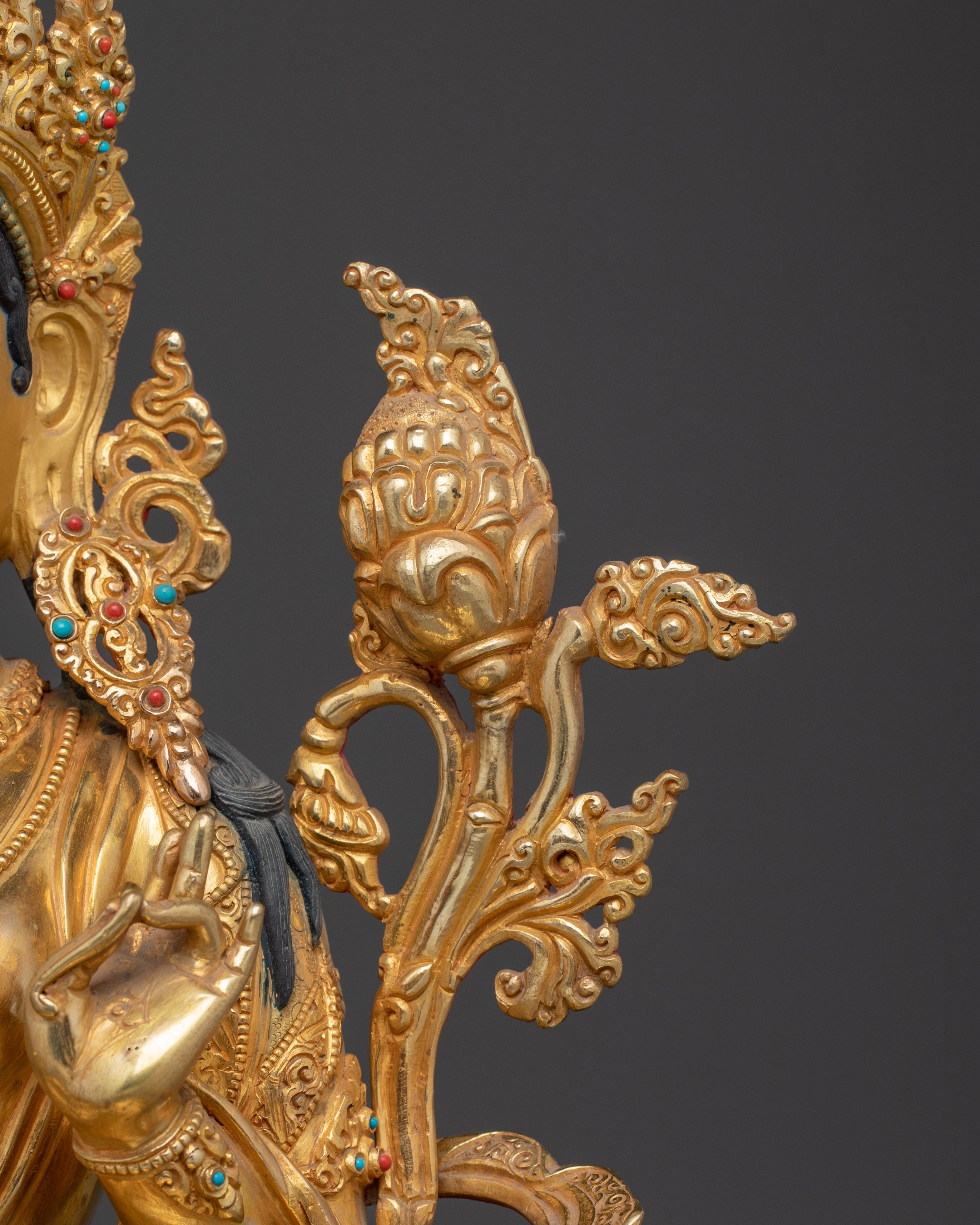 Radiant Green Tara Sculpture - Mother of Compassion and Liberation