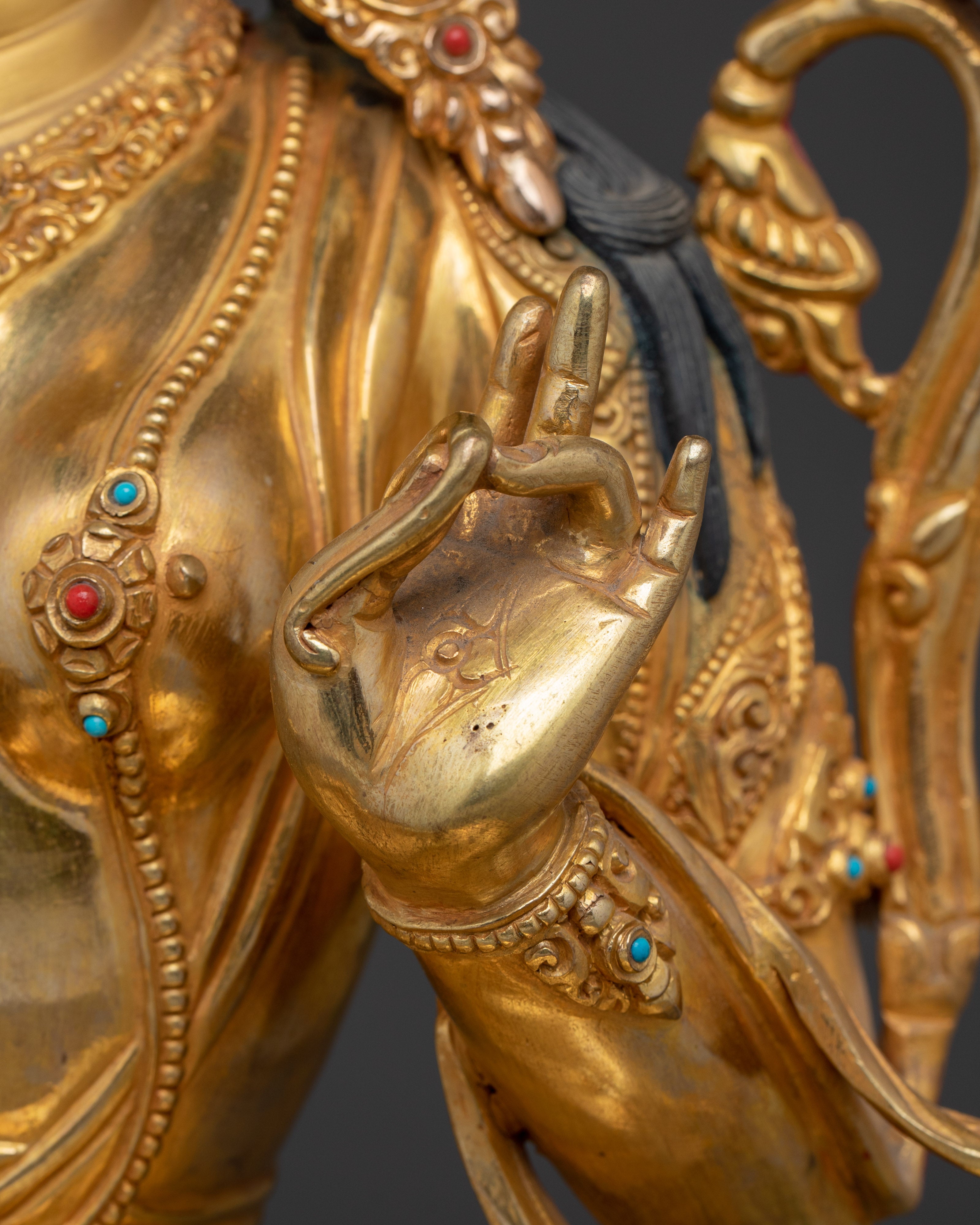 Radiant Green Tara Sculpture - Mother of Compassion and Liberation