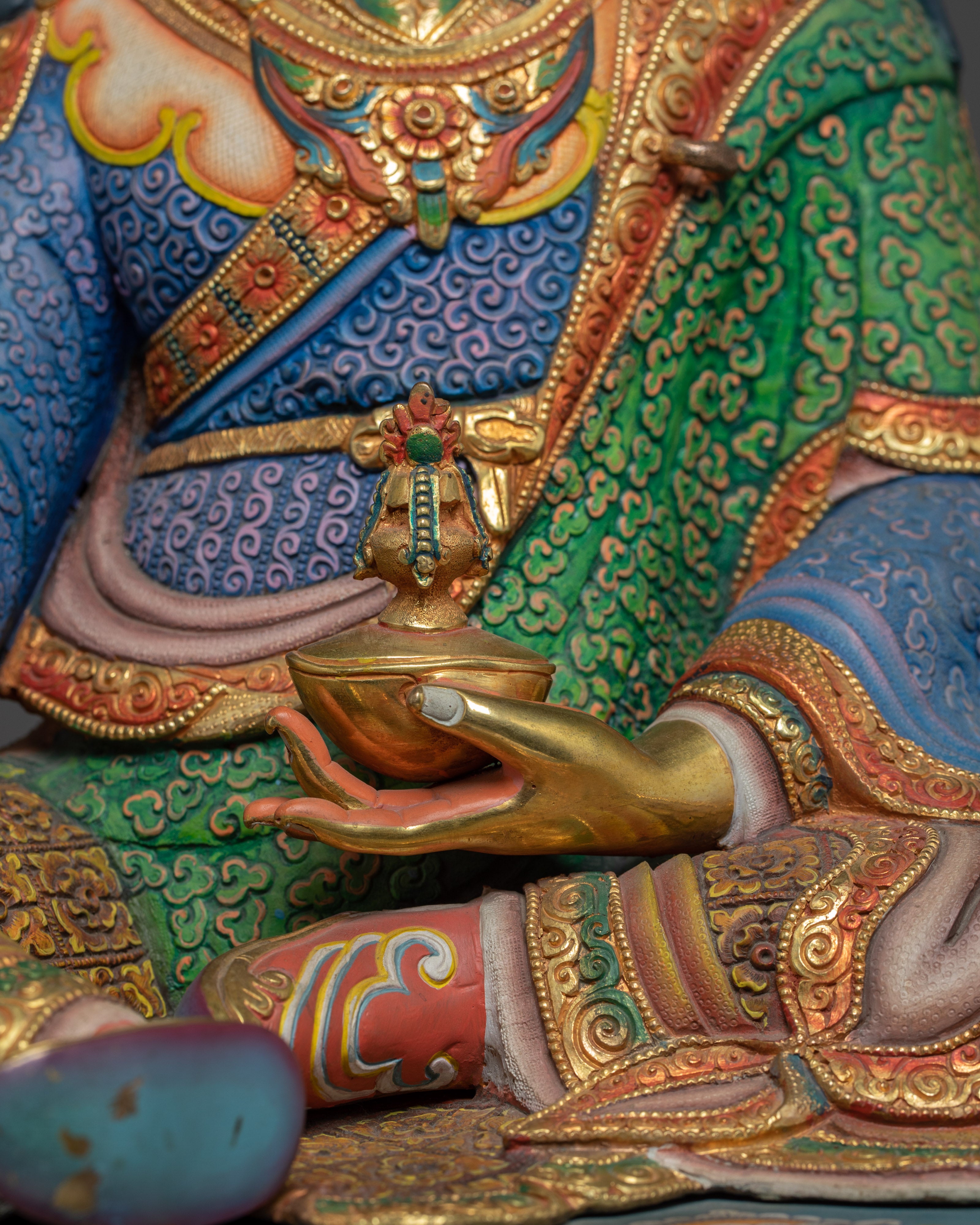 The Golden Guru Rinpoche Statue | Himalayan Handcrafted Artwork