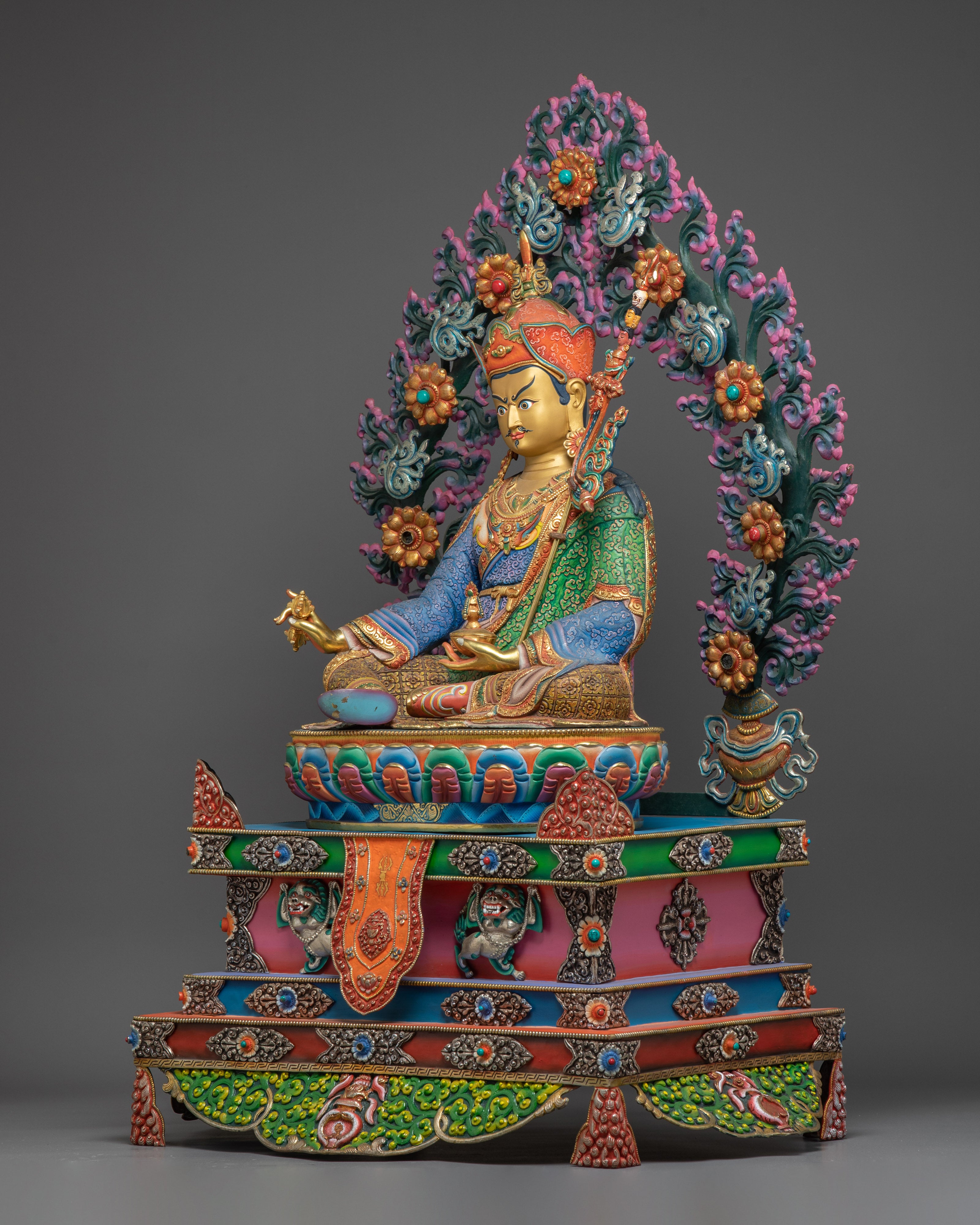The Golden Guru Rinpoche Statue | Himalayan Handcrafted Artwork