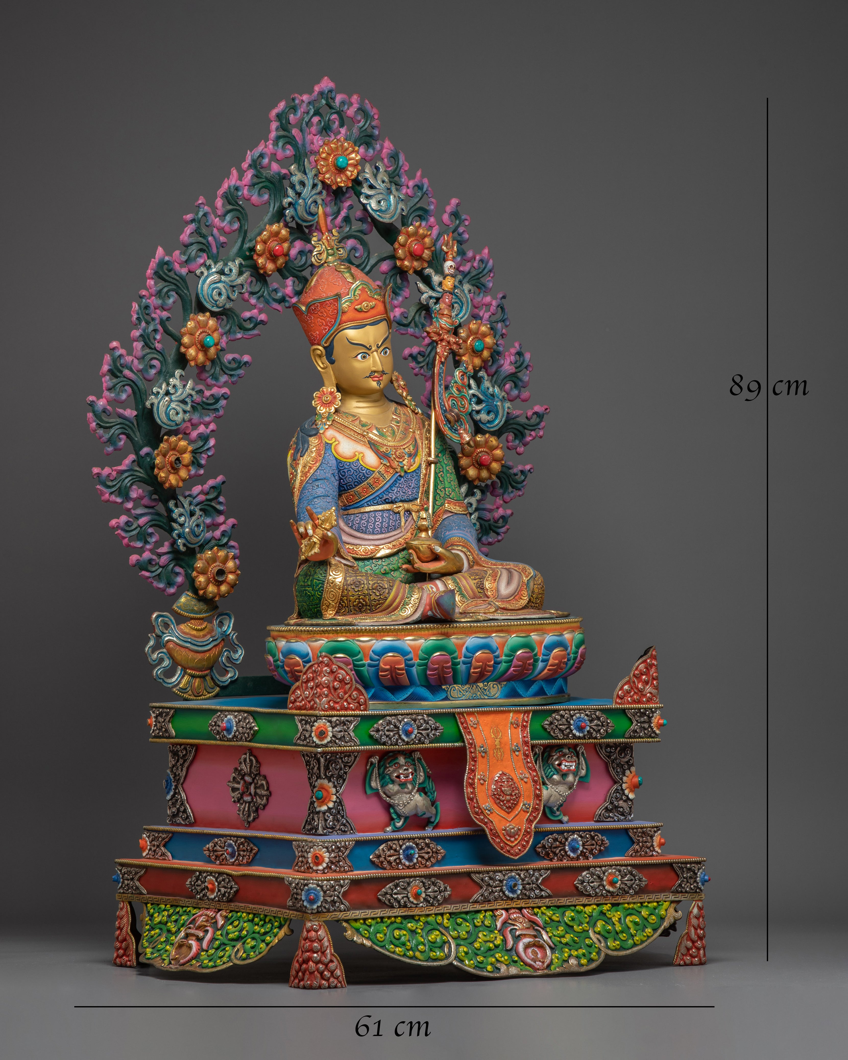 Guru Rinpoche on Throne