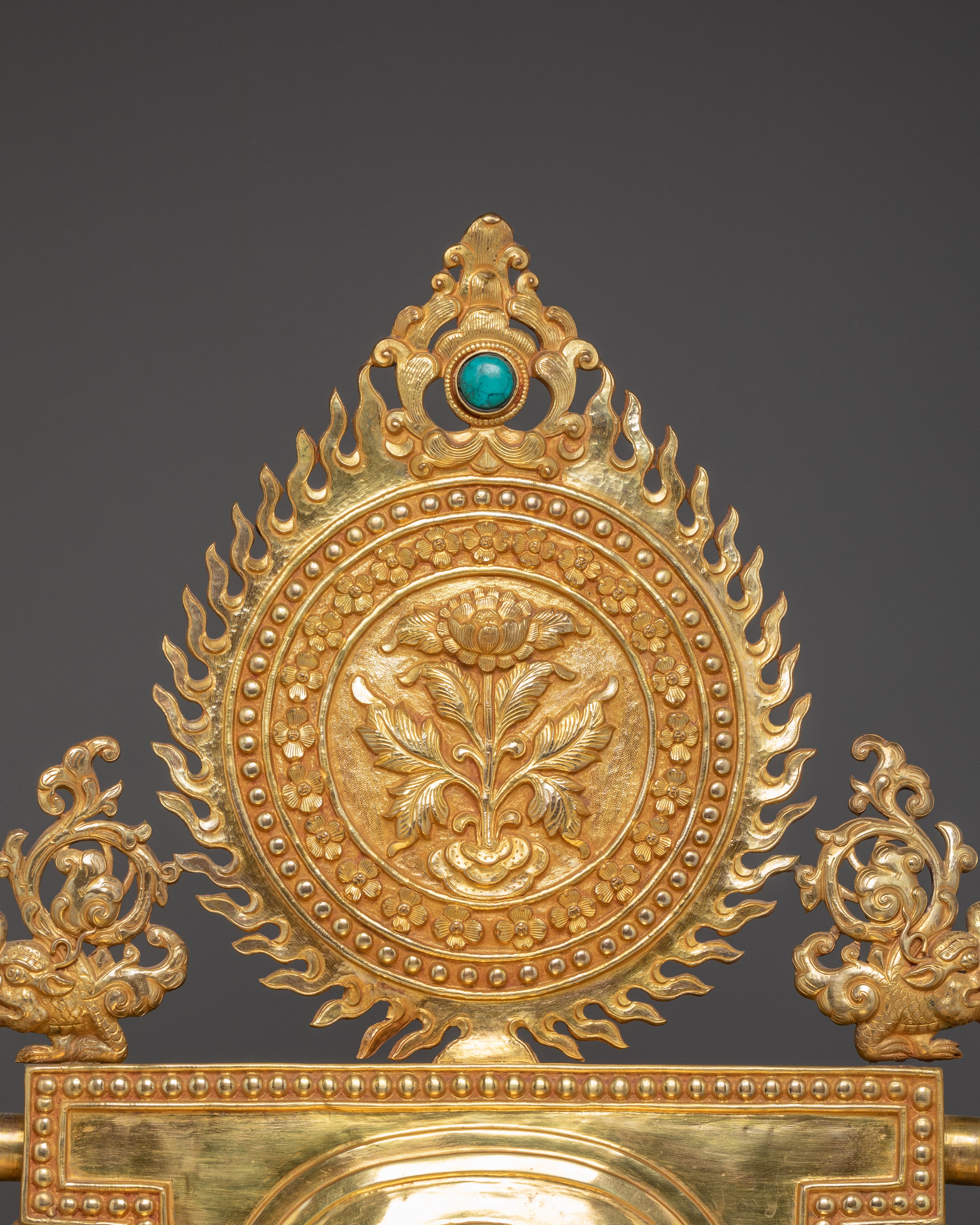 Handmade Buddhist White Tara Statue on Throne