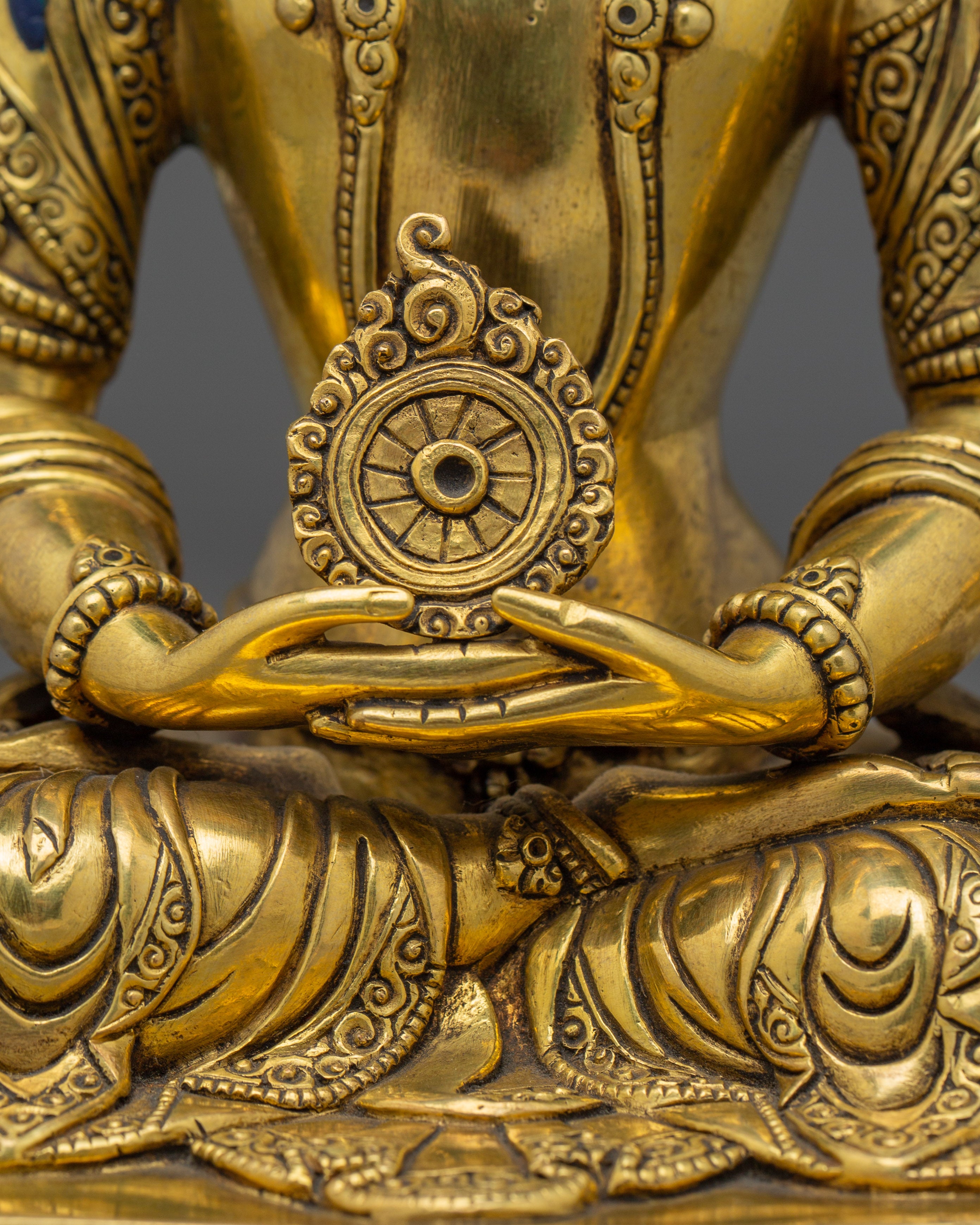 Four-Headed Vairocana Golden Statue | The Cosmic Buddha