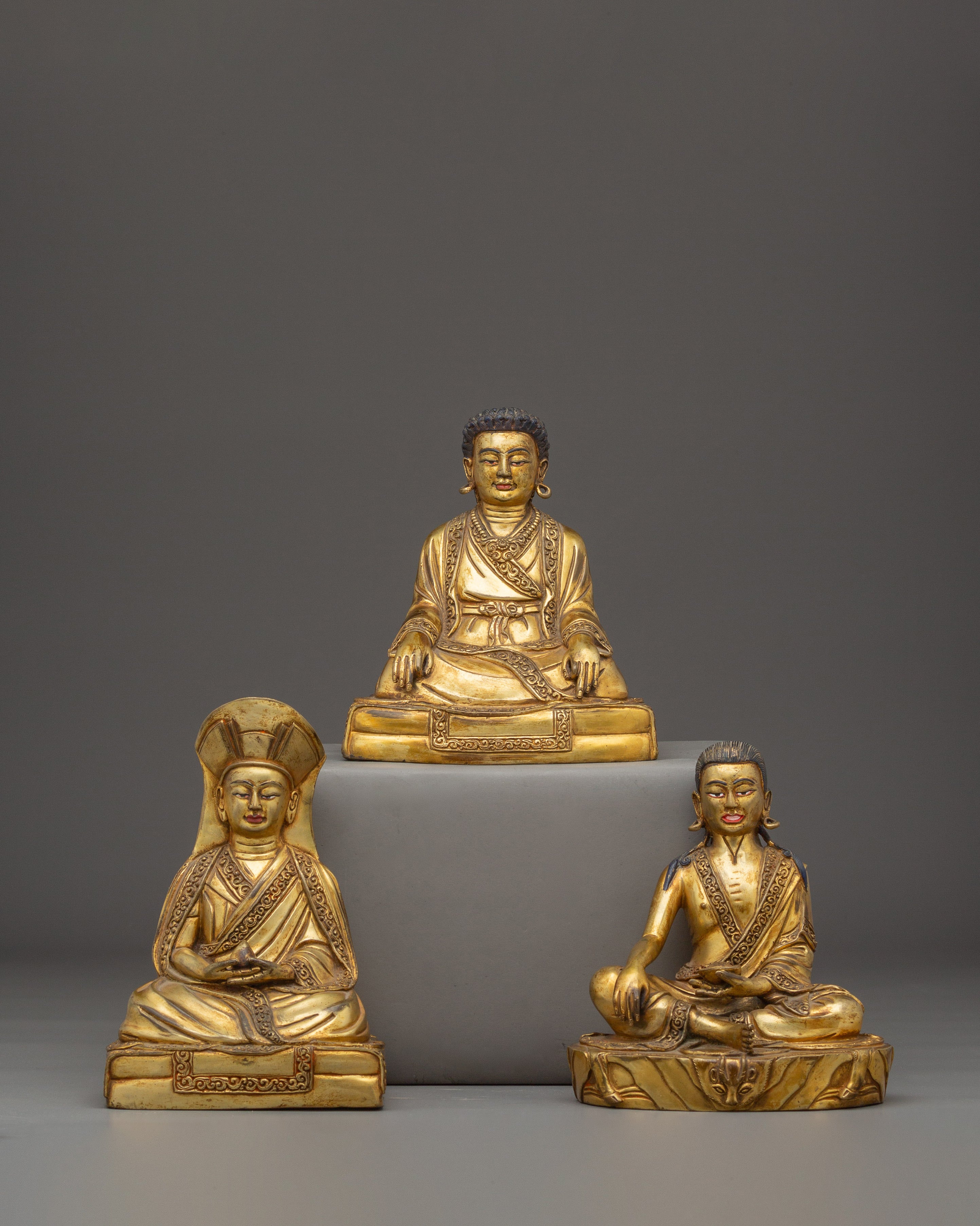 Revered Buddhist Masters Statues: Marpha Set