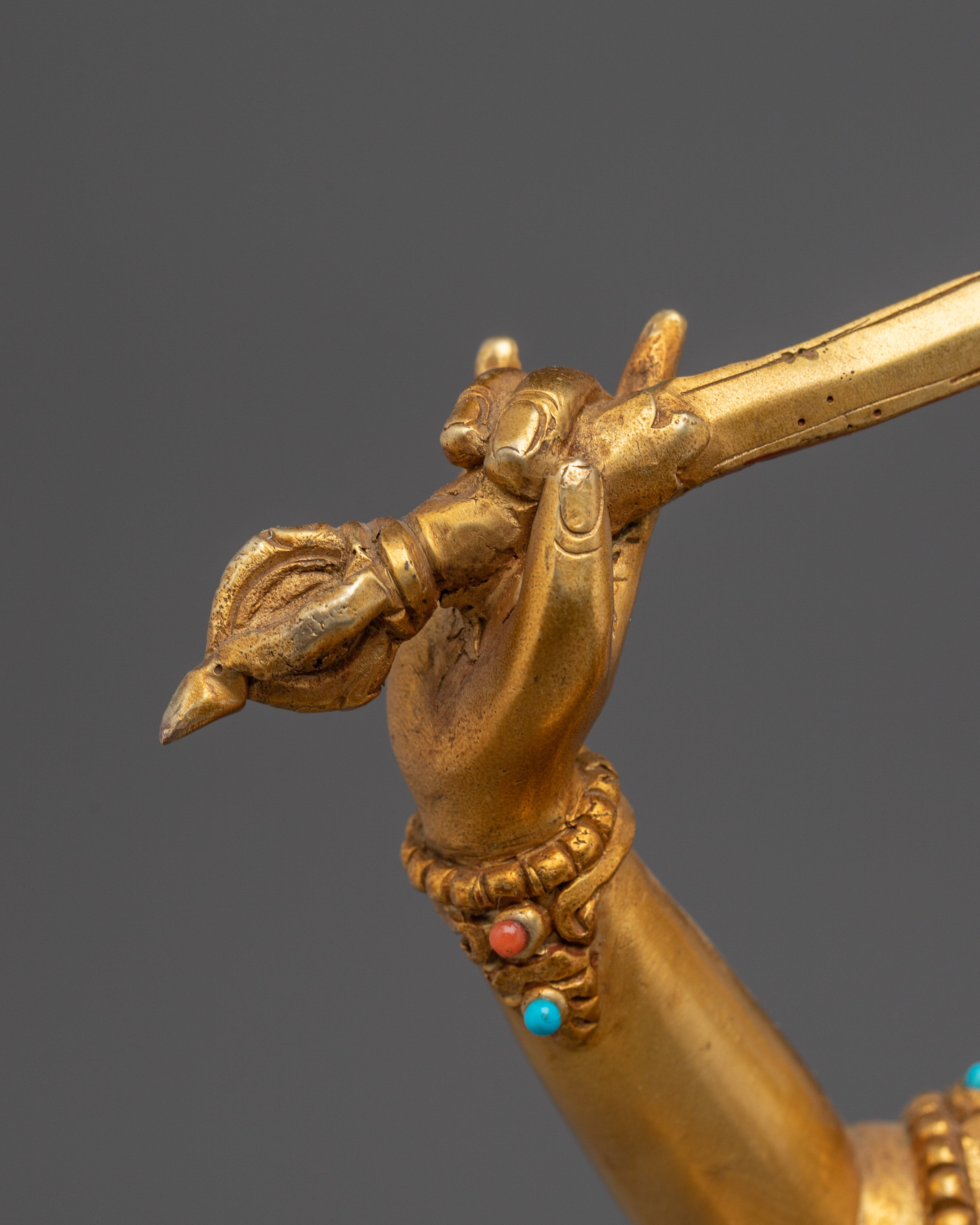 Handmade Statue of Manjushri Bodhisattva | Symbol of Wisdom