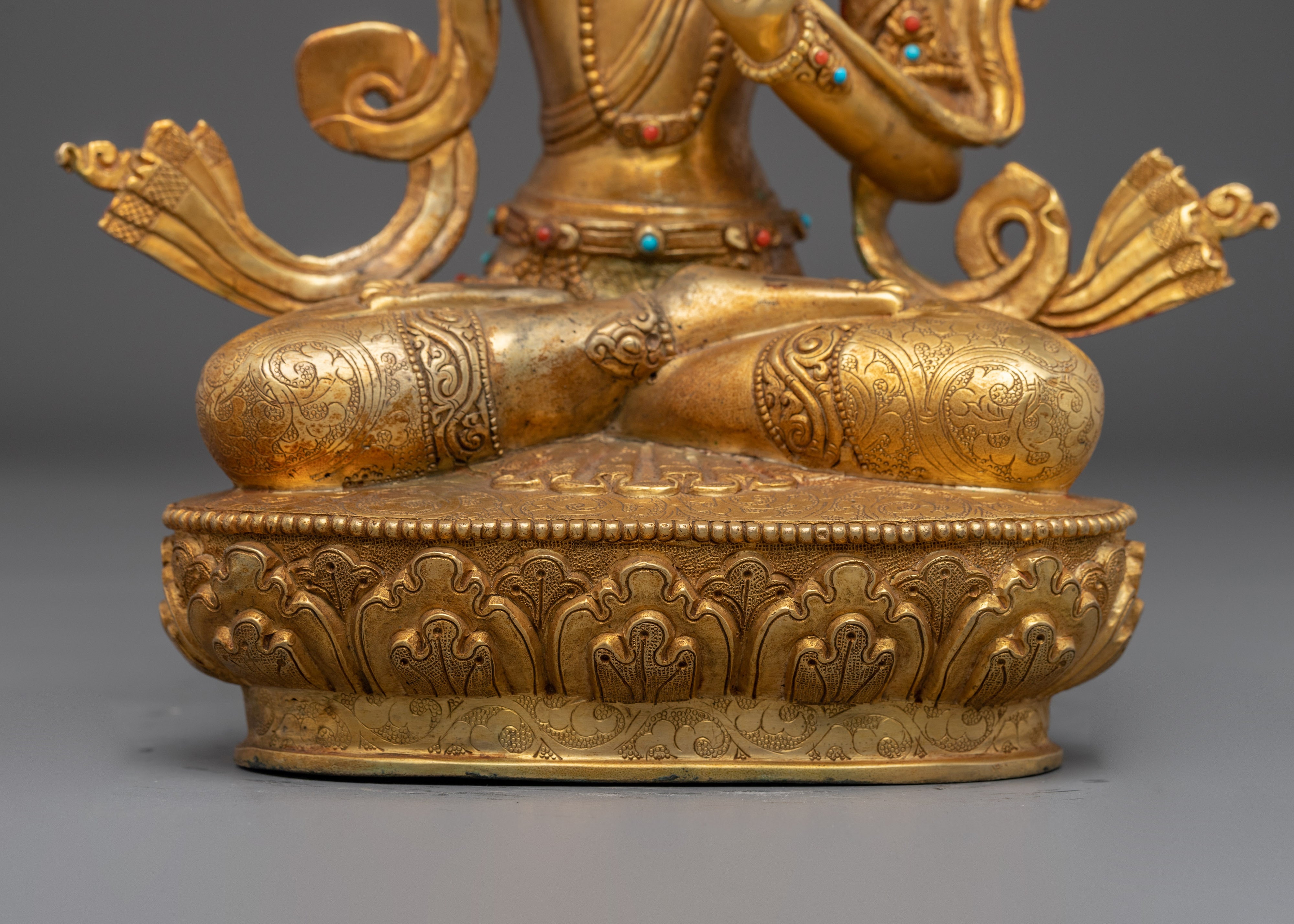 Handmade Statue of Manjushri Bodhisattva | Symbol of Wisdom