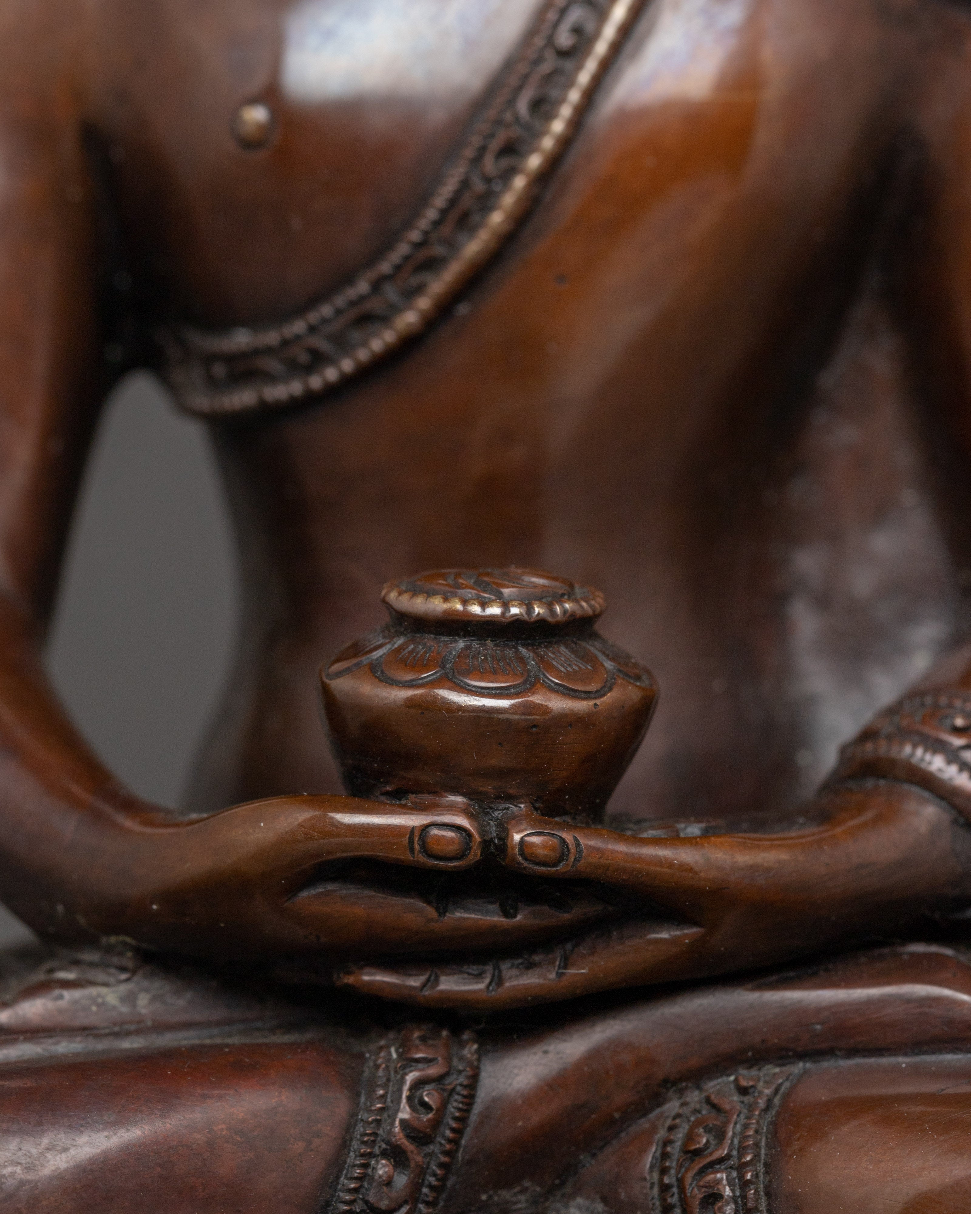 Amitabha Buddha Figurine : Himalayan Handmade Artwork