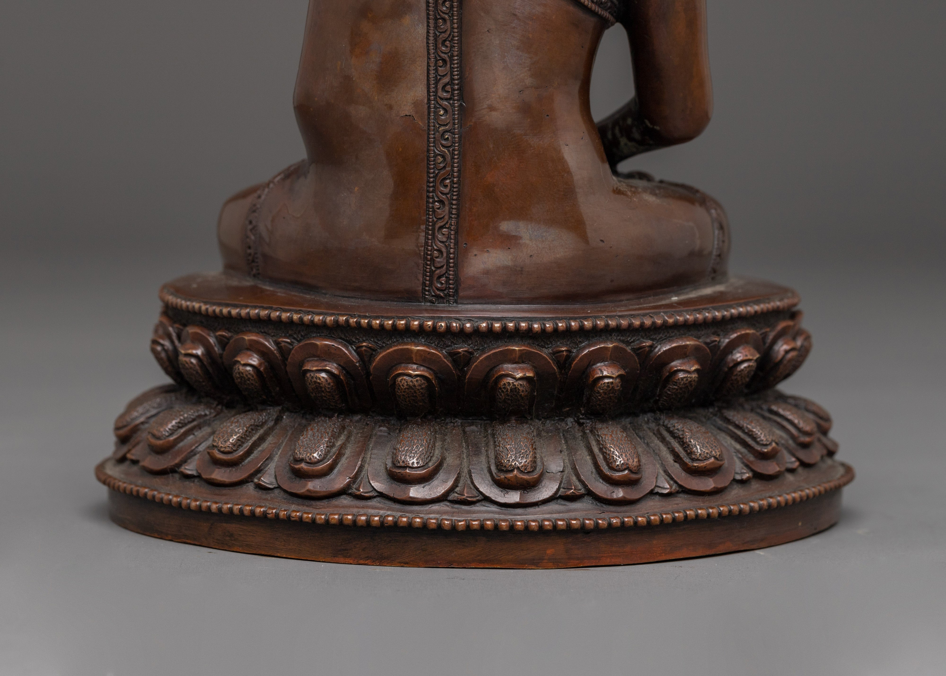 Amitabha Buddha Figurine : Himalayan Handmade Artwork