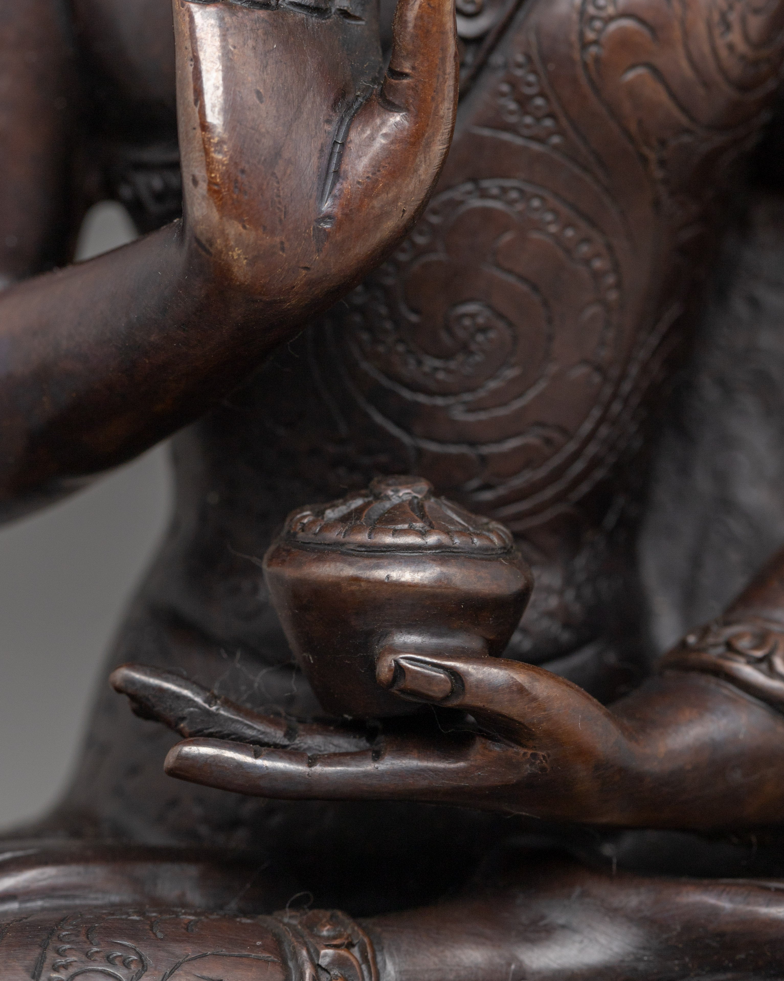 Handmade Oxidized Statue of Amogasiddhi | Wisdom of Unfailing Accomplishment