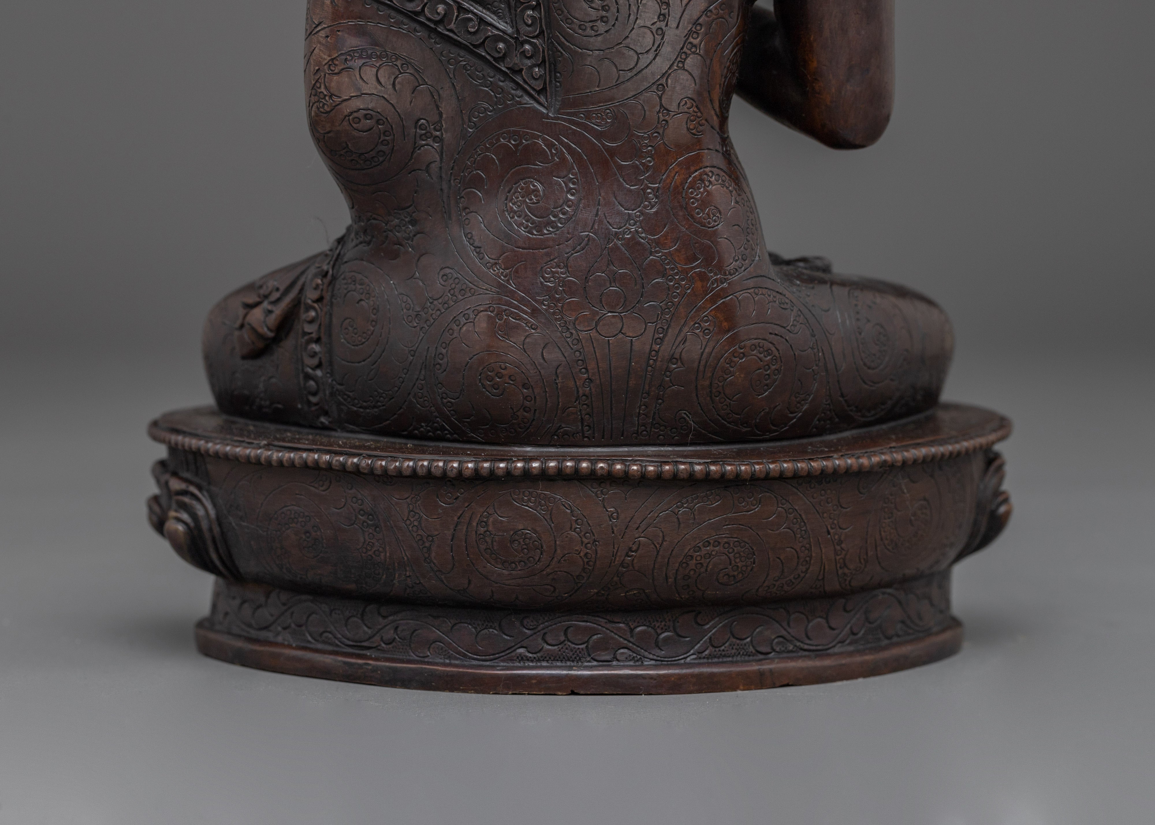 Handmade Oxidized Statue of Amogasiddhi | Wisdom of Unfailing Accomplishment