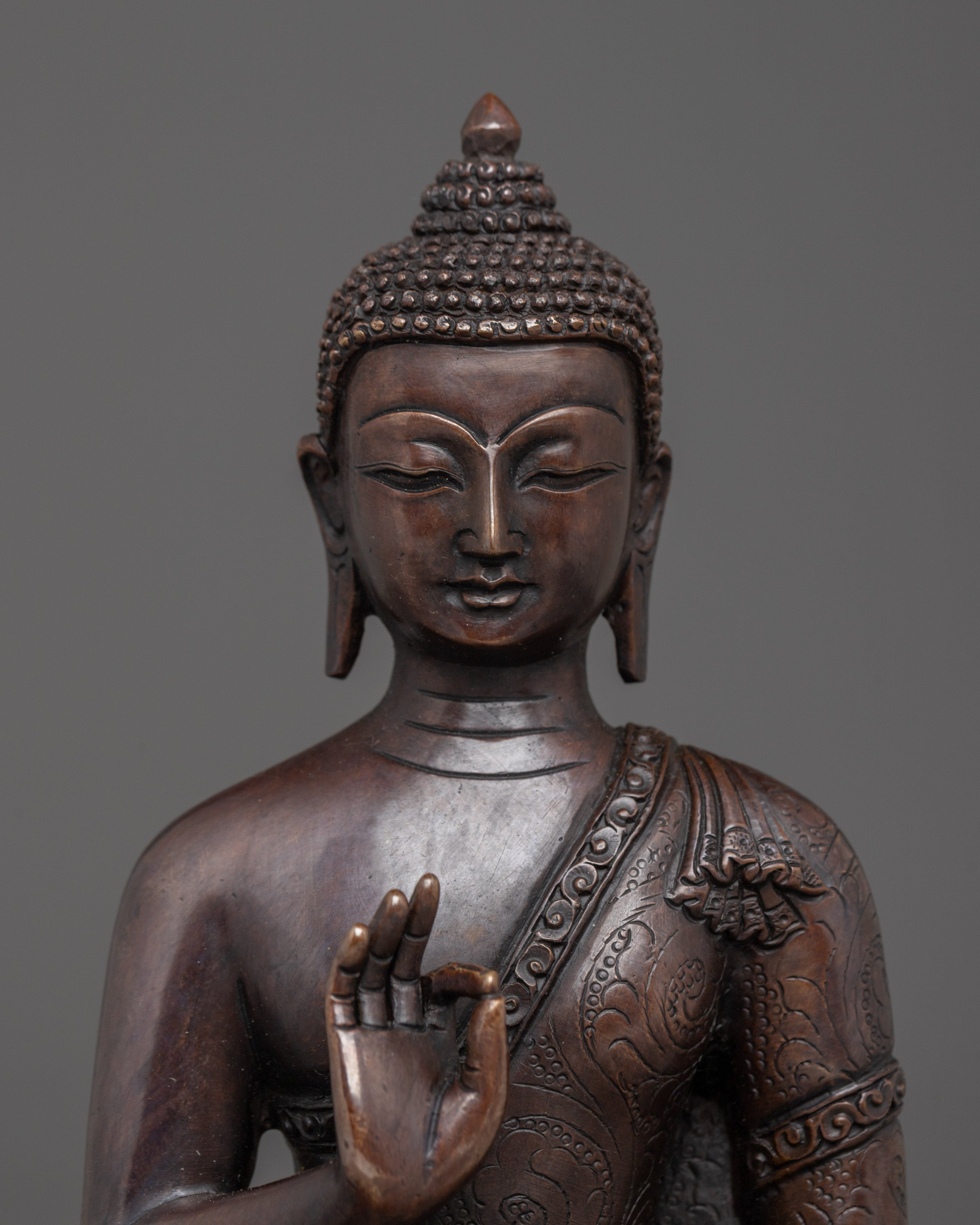 Handmade Oxidized Statue of Amogasiddhi | Wisdom of Unfailing Accomplishment