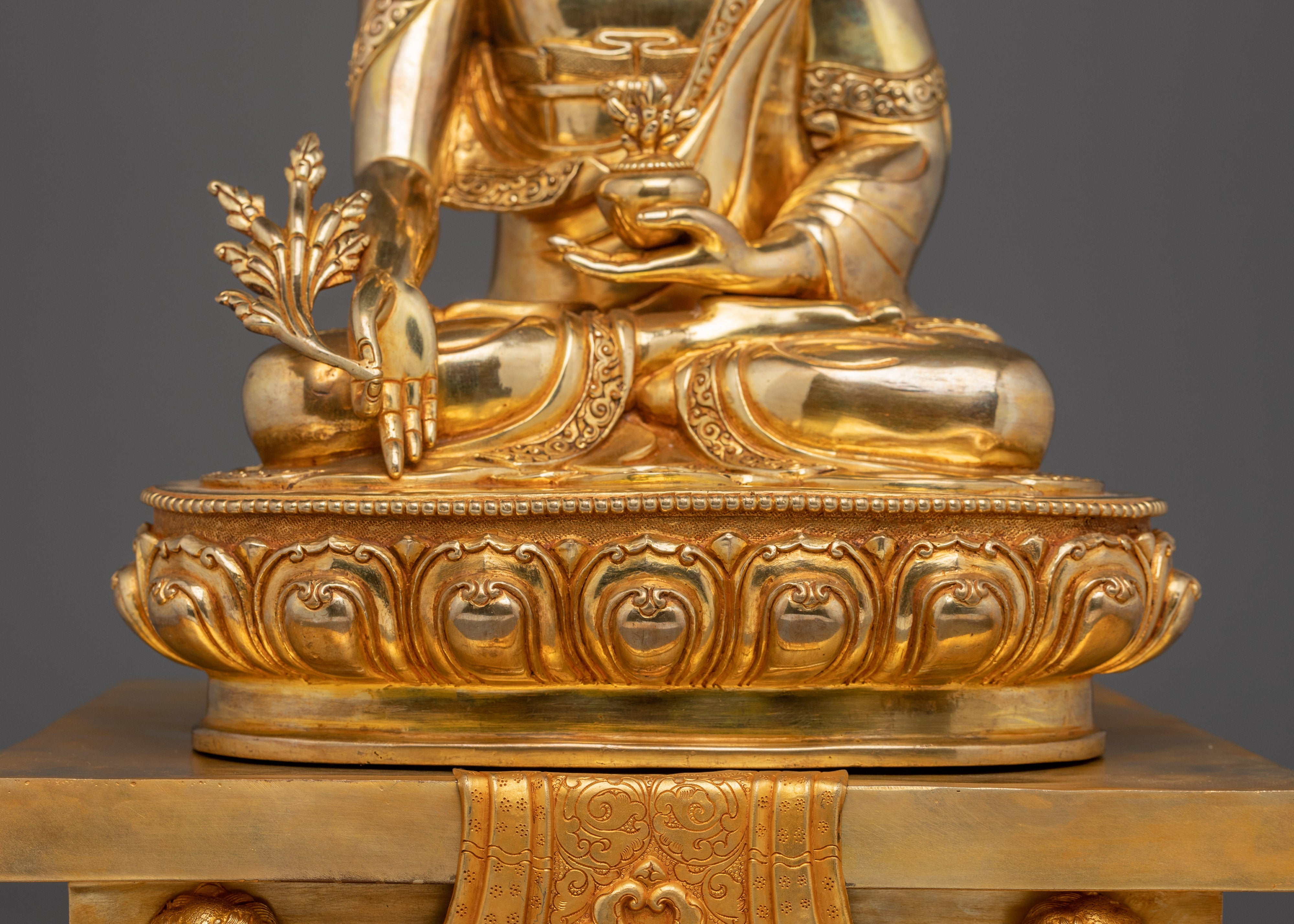 Handmade Healing Buddha Statue: The Compassionate Healer