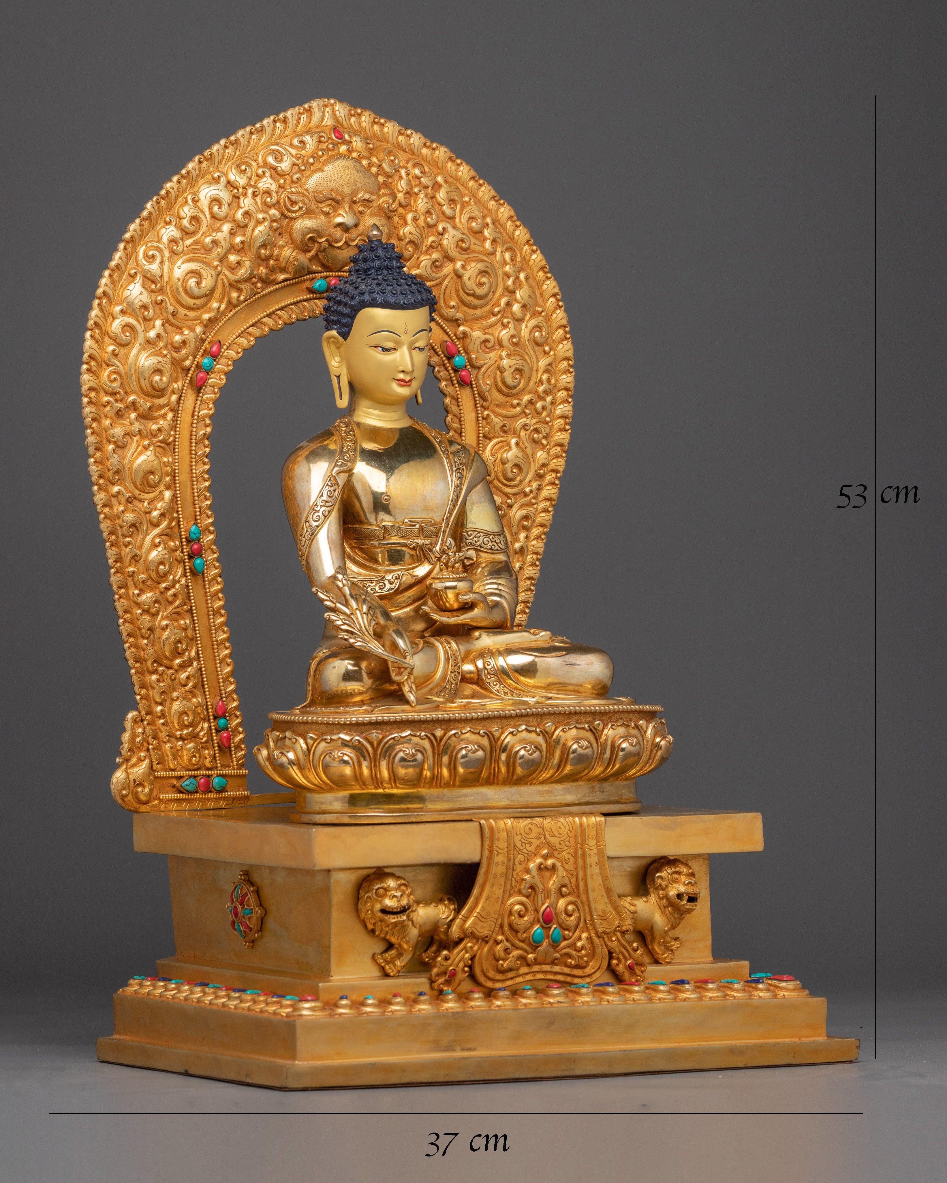 Handmade Healing Buddha Statue: The Compassionate Healer