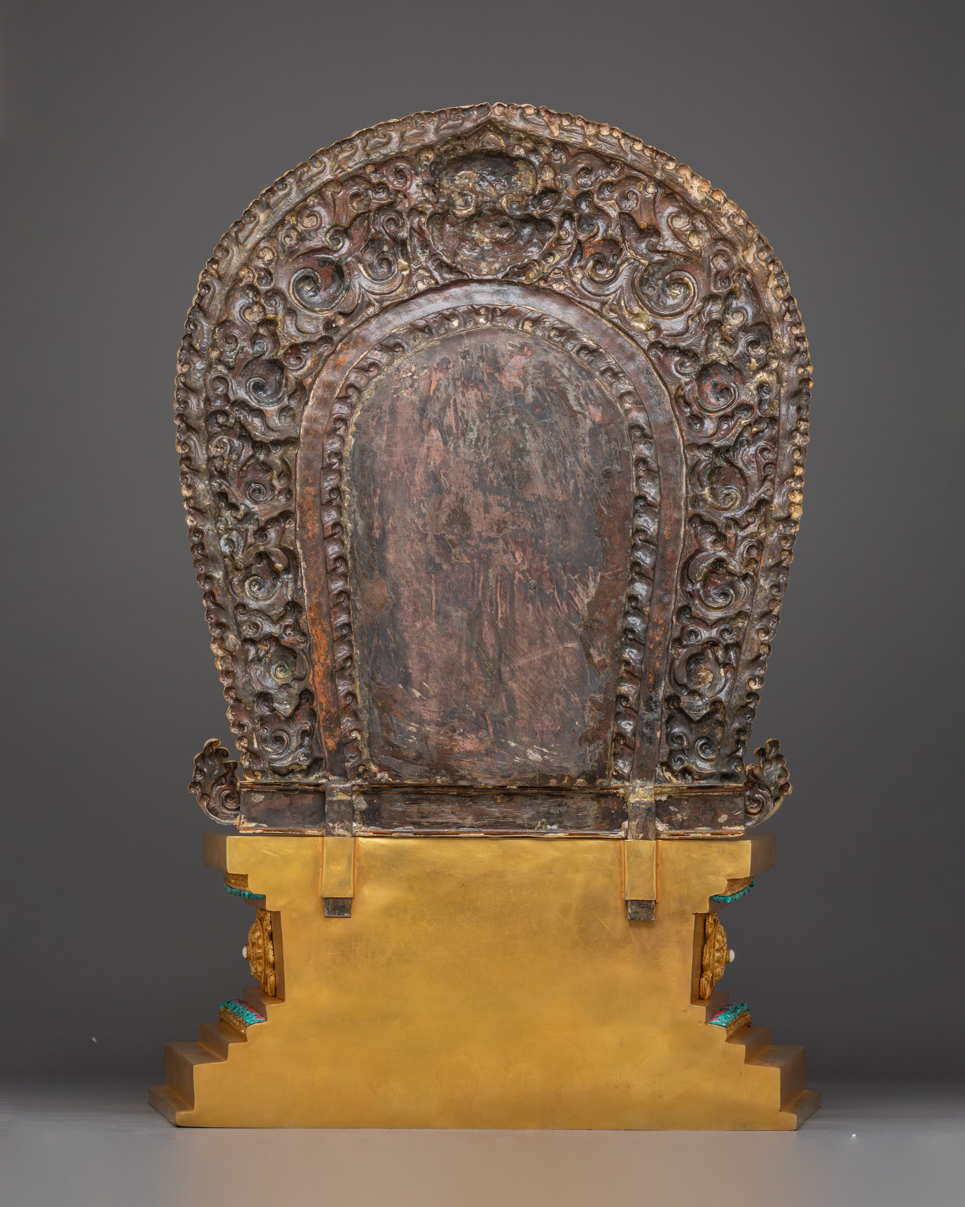 Manjushri Statue on Throne | 24K Gold Gilded Wisdom Deity