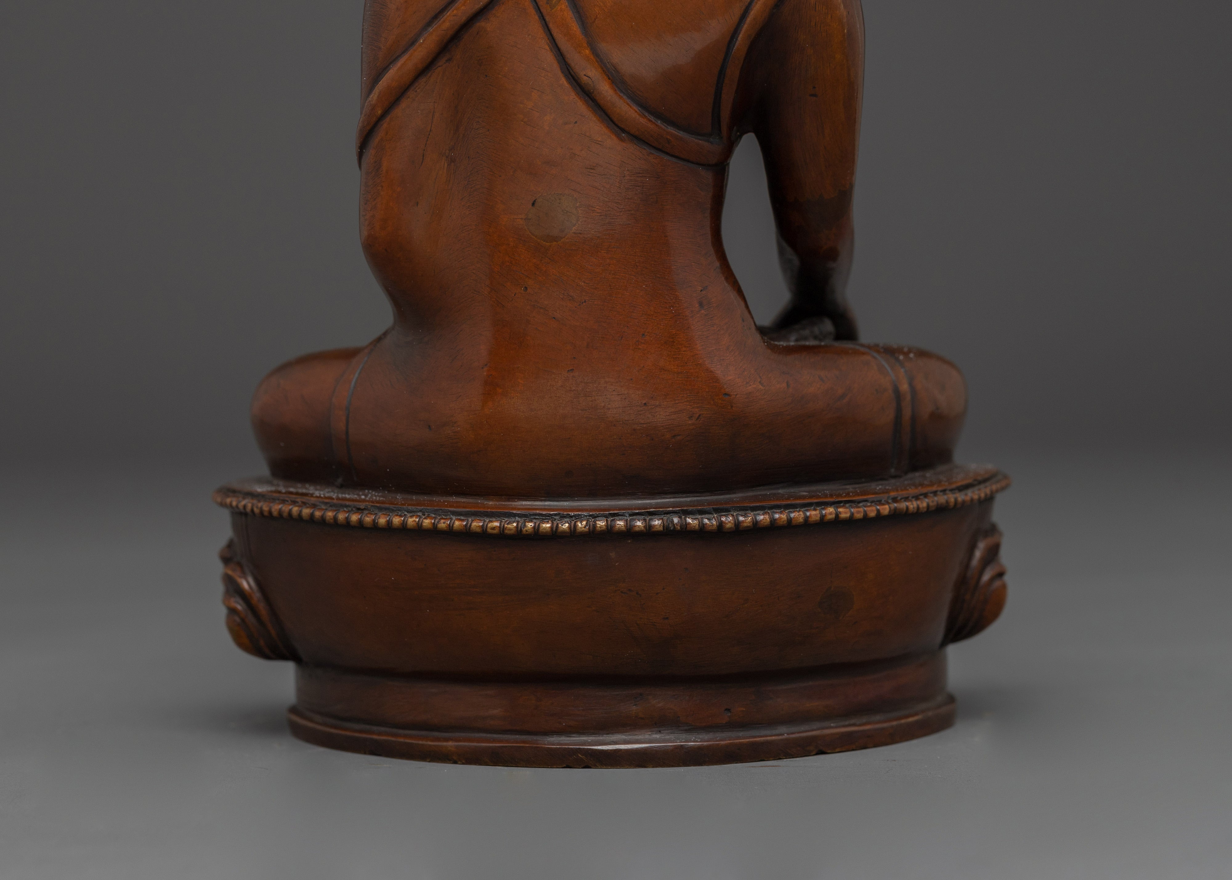 Handcrafted Jigten Sumgon Sculpture | Tibetan Buddhist Deity