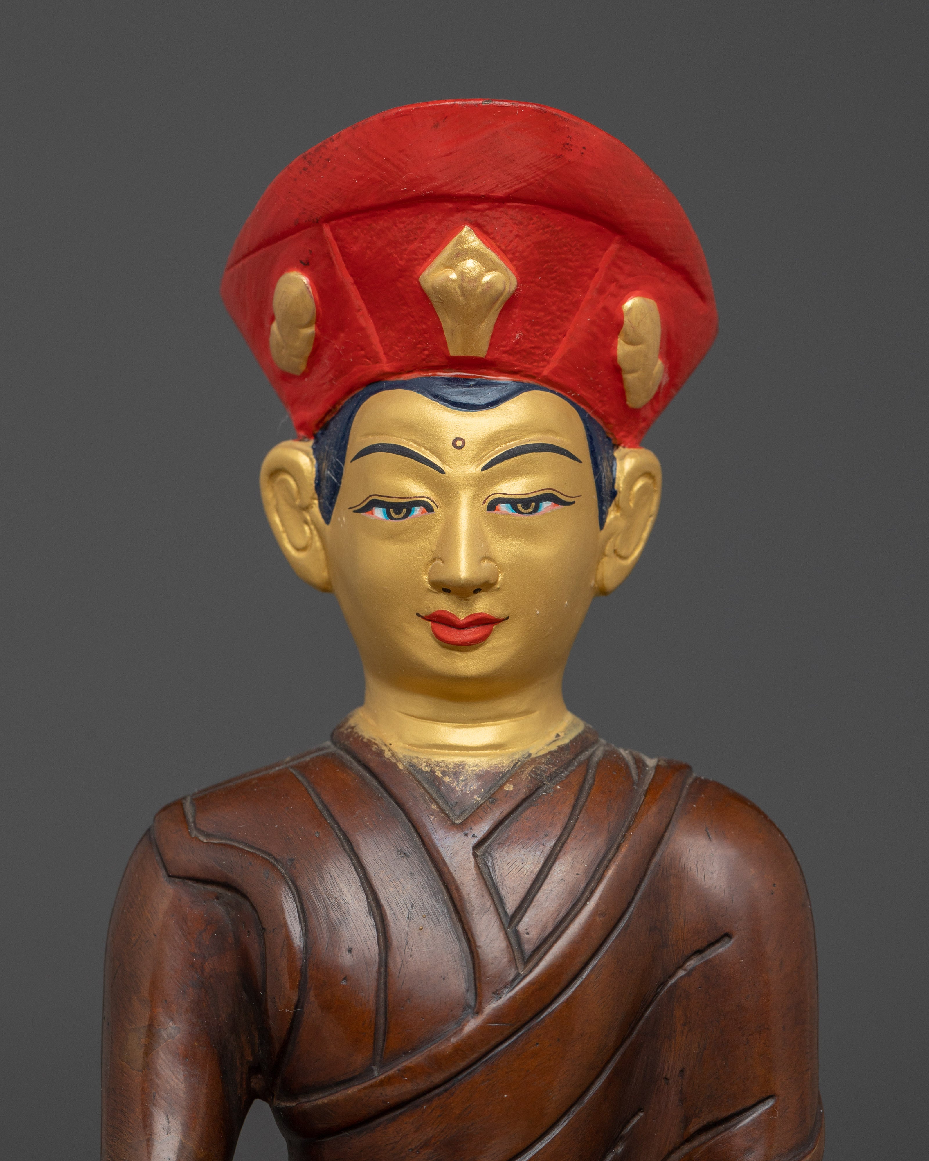 Handcrafted Jigten Sumgon Sculpture | Tibetan Buddhist Deity