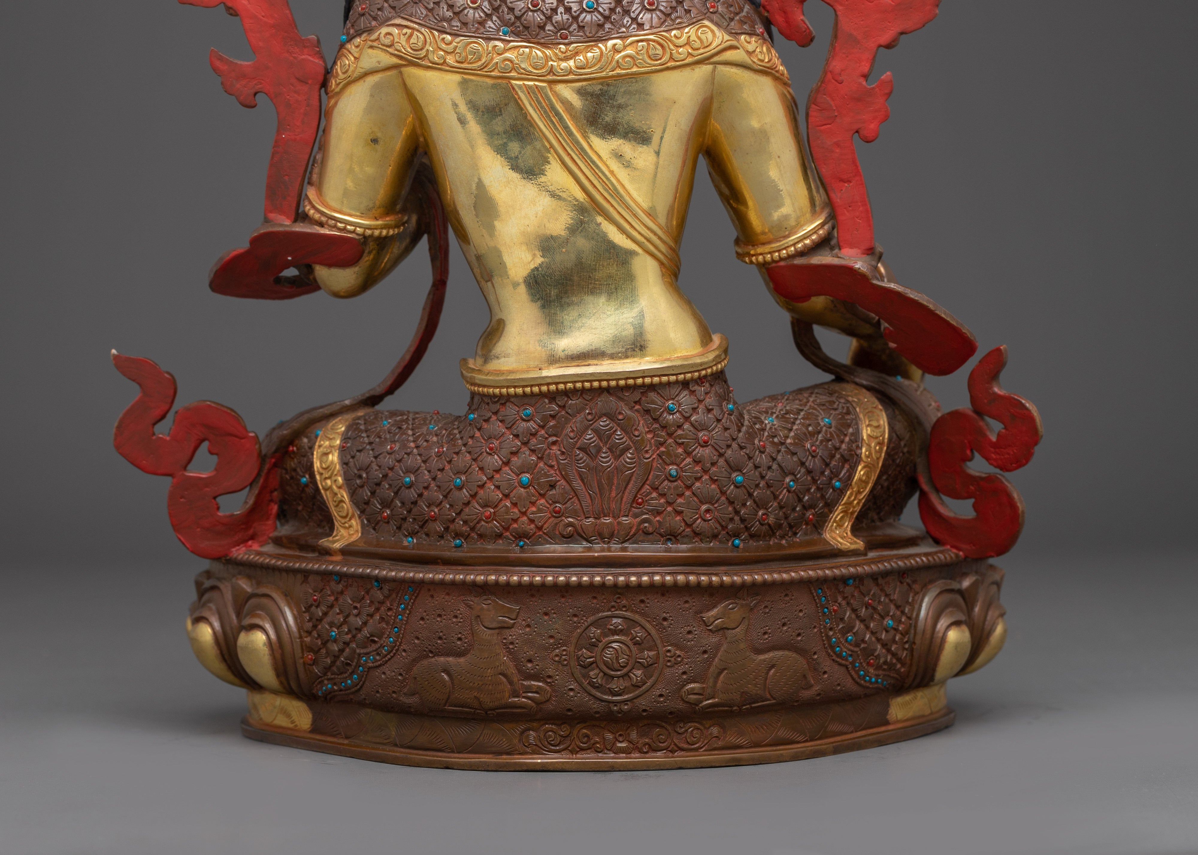 Green Tara Golden Art : Swift Liberator Goddess