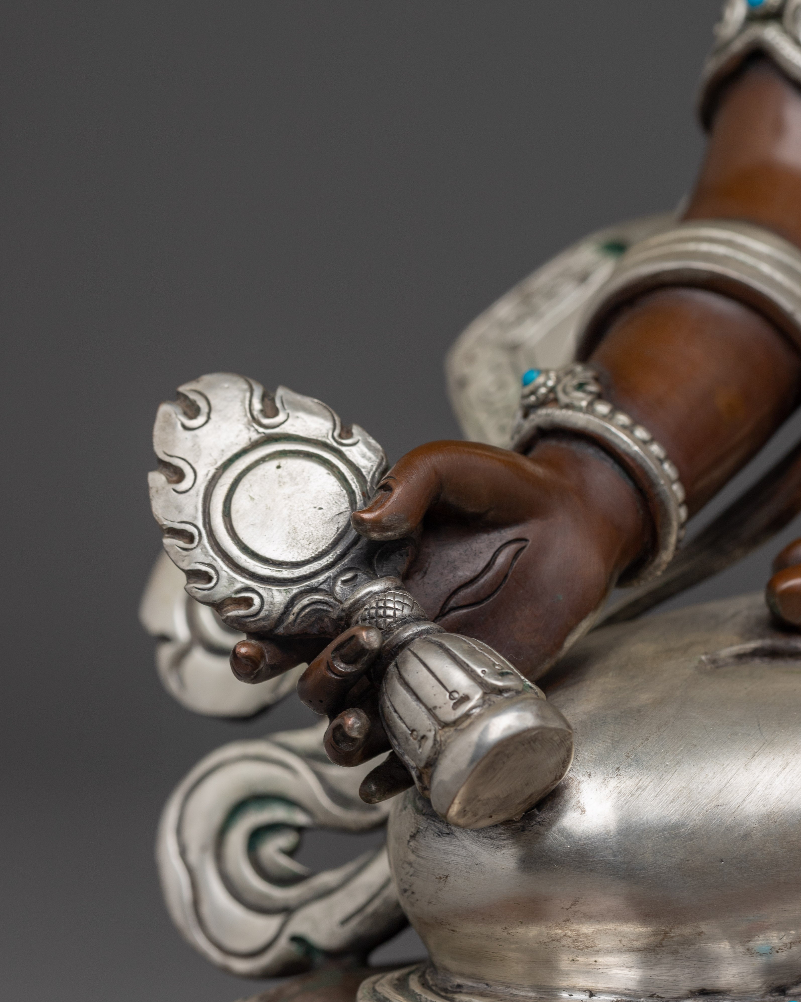 Three Eyes Beautiful Deity Dukar Art - Symbol of Protection and Liberation