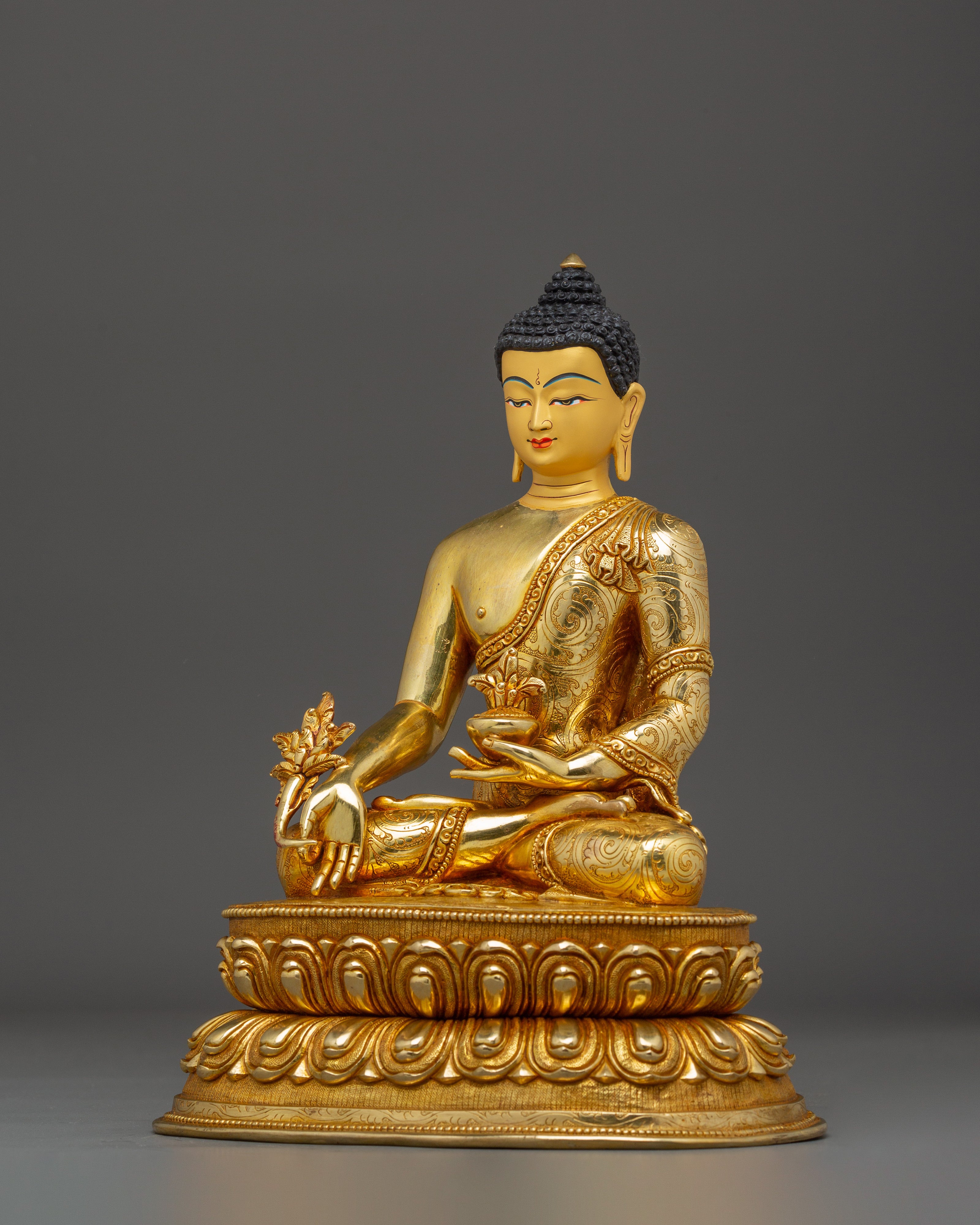 Serene Healer Medicine Buddha Artwork - Also known as Bhaisajyaguru