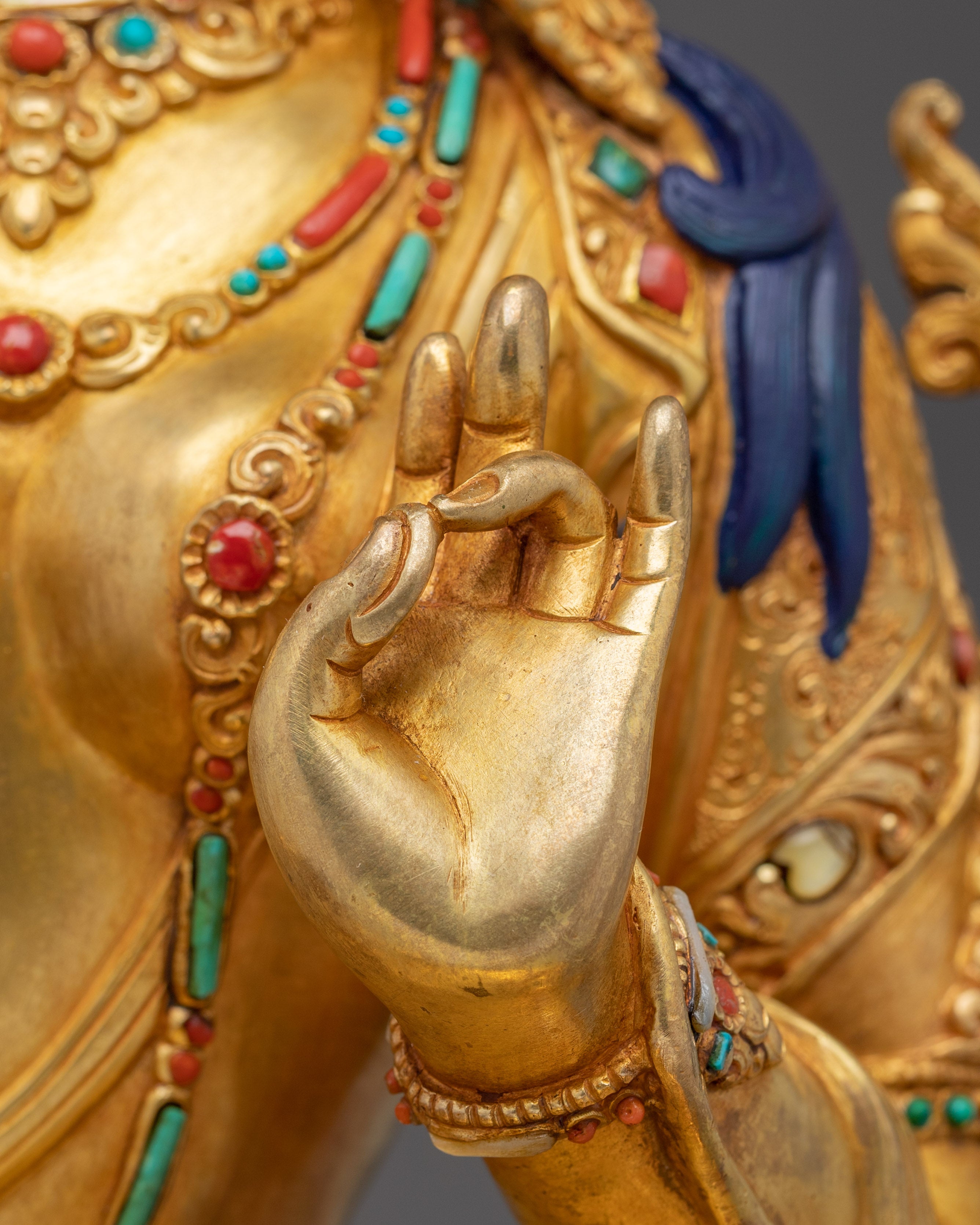 Green Tara Handmade Statue: Mother of Liberation