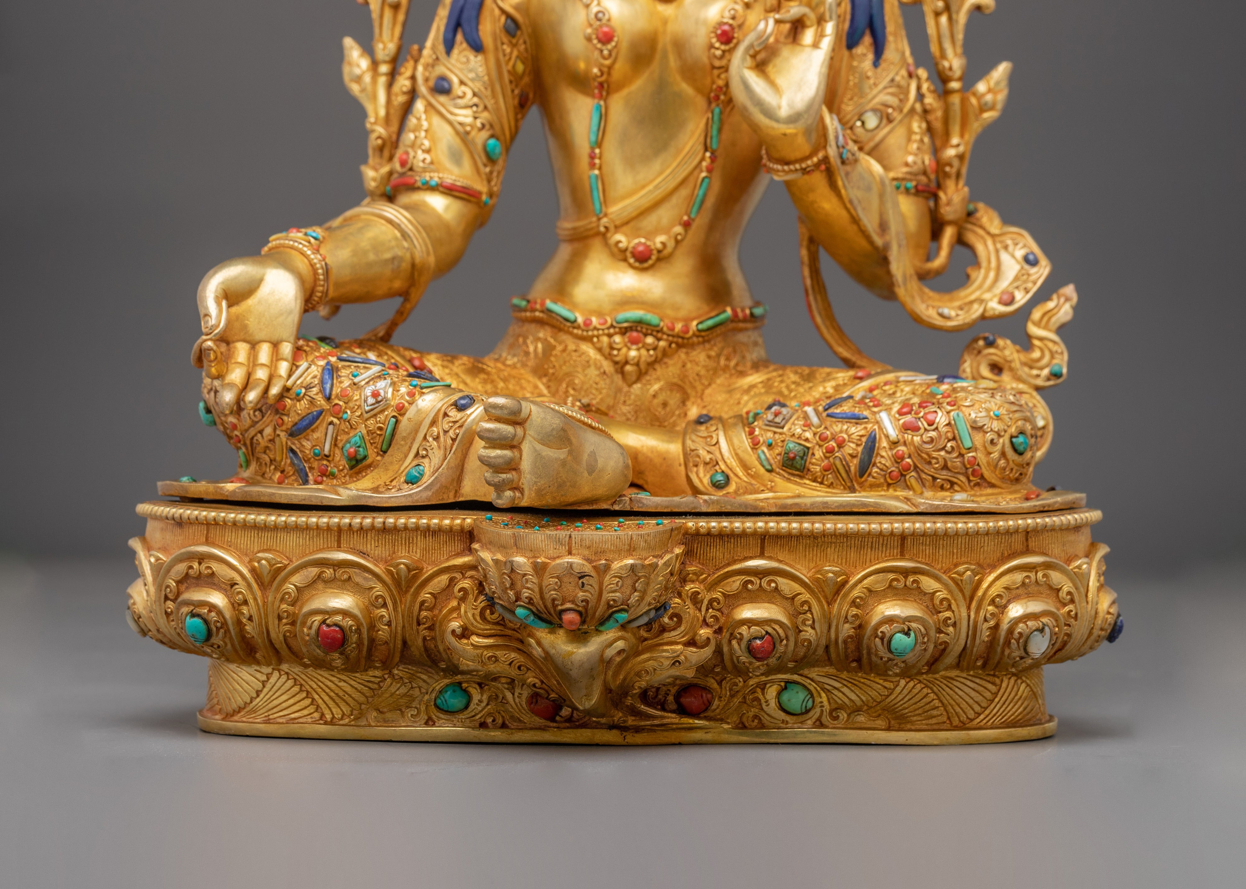 Green Tara Handmade Statue: Mother of Liberation