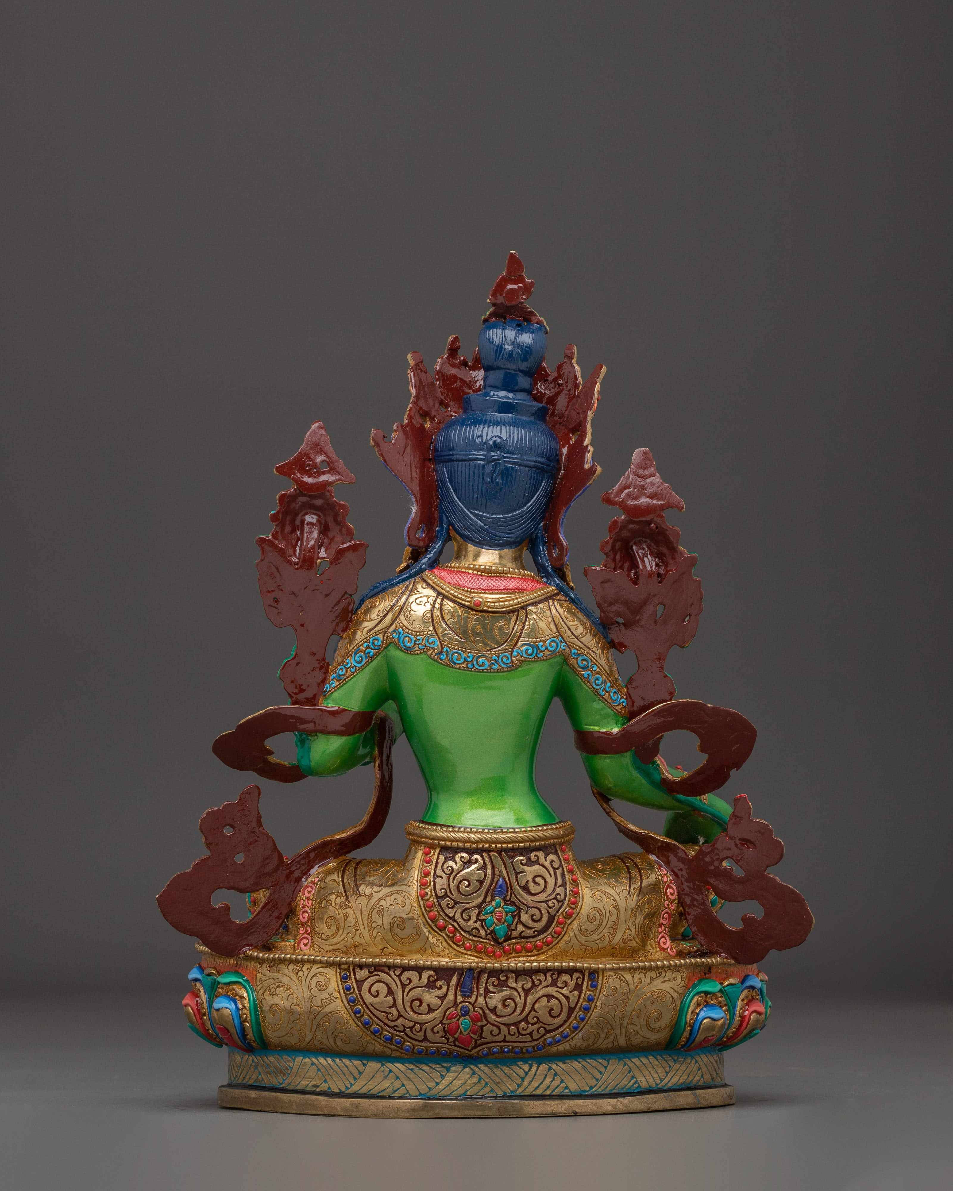 Green Tara Artwork, Divine Icon | Nepali Crafted Himalayan Statue