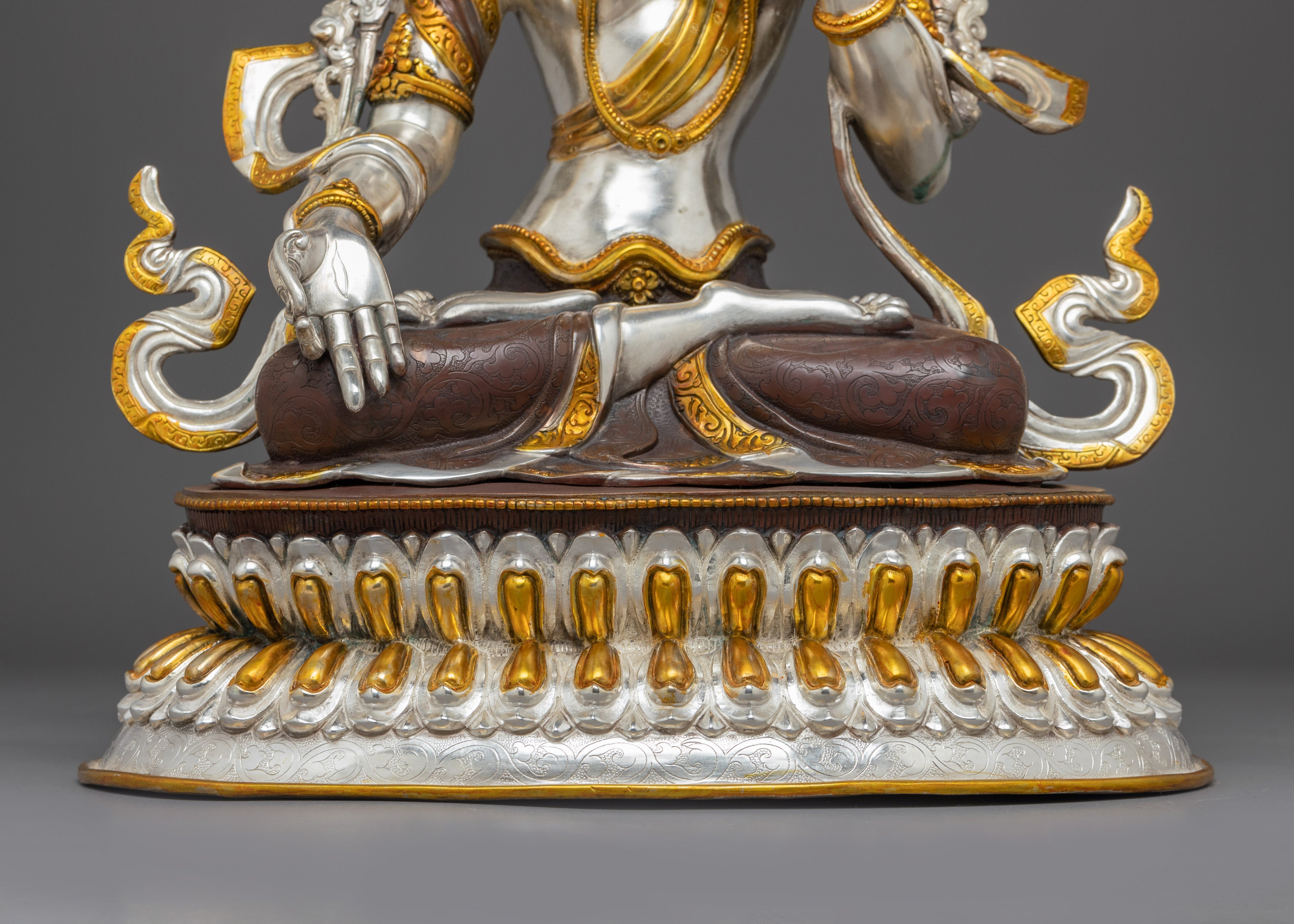 Figurine of Sita Tara Goddess | White Tara - Tibetan Healing Deity