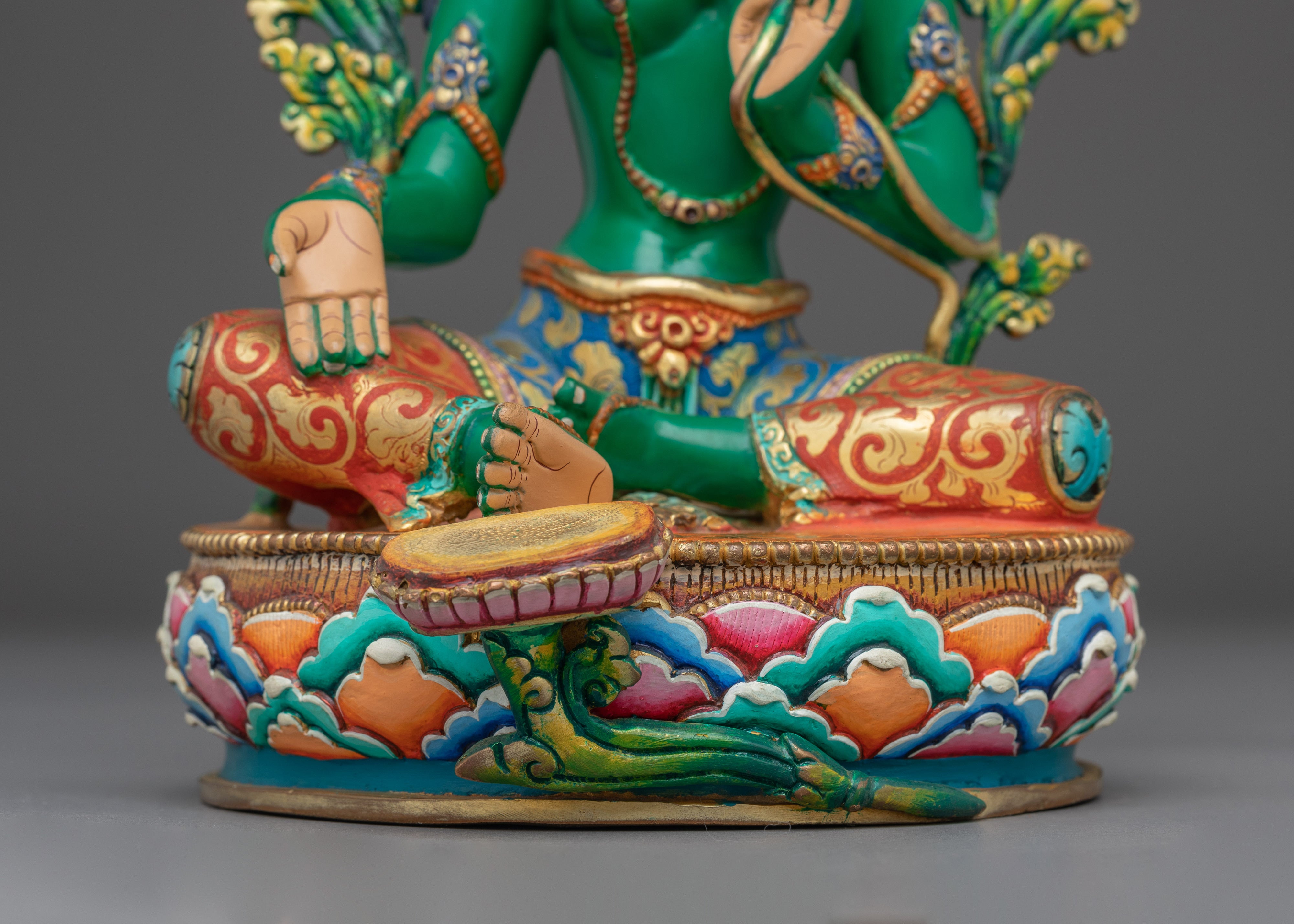 Artwork of Green Tara: Mother of Liberation