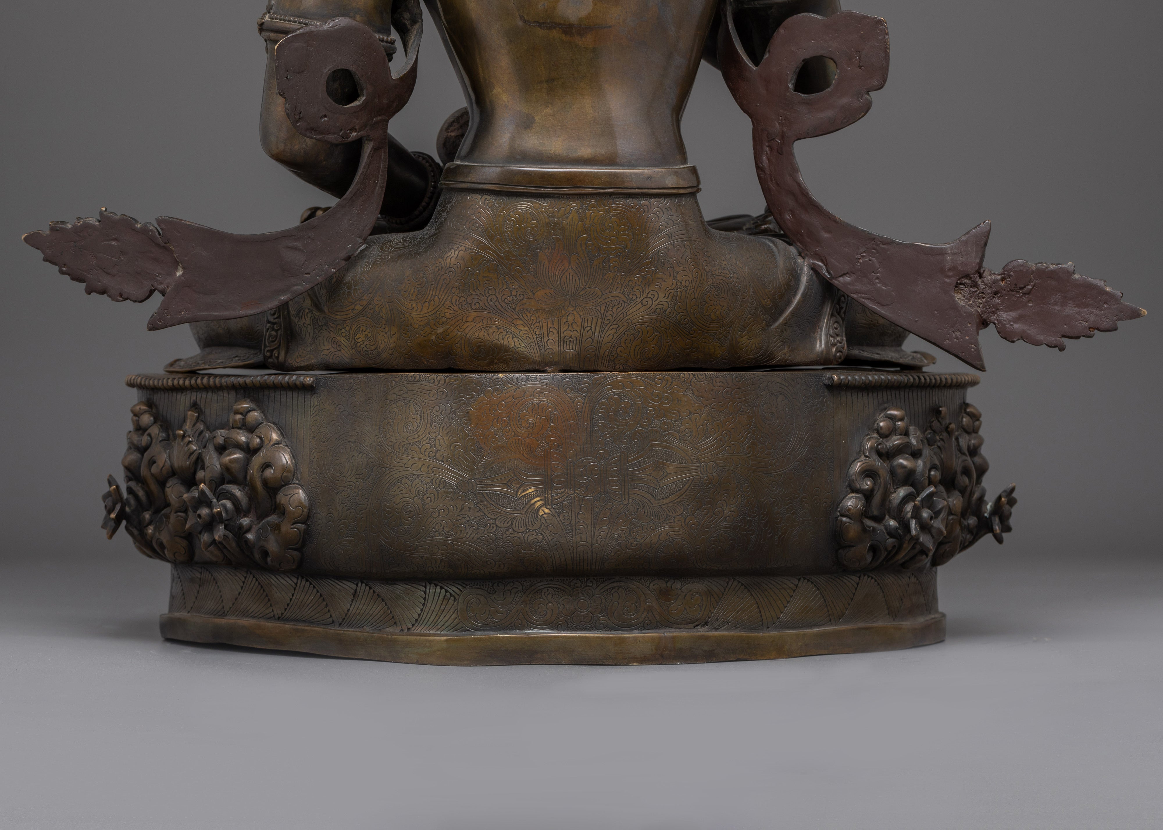 Vajrasattva Oxidized Copper Artwork - Symbol of Spiritual Enlightenment