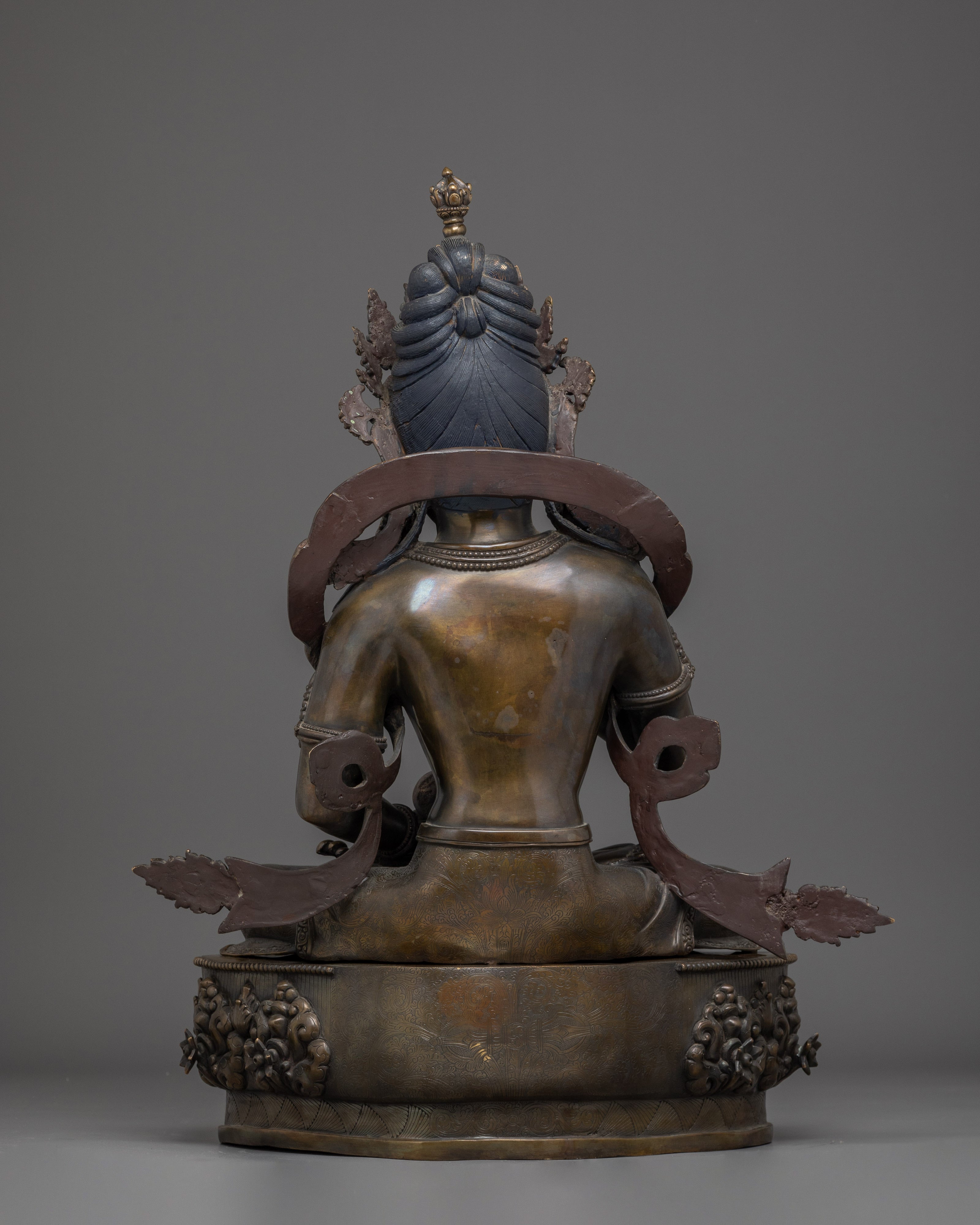 Vajrasattva Oxidized Copper Artwork - Symbol of Spiritual Enlightenment