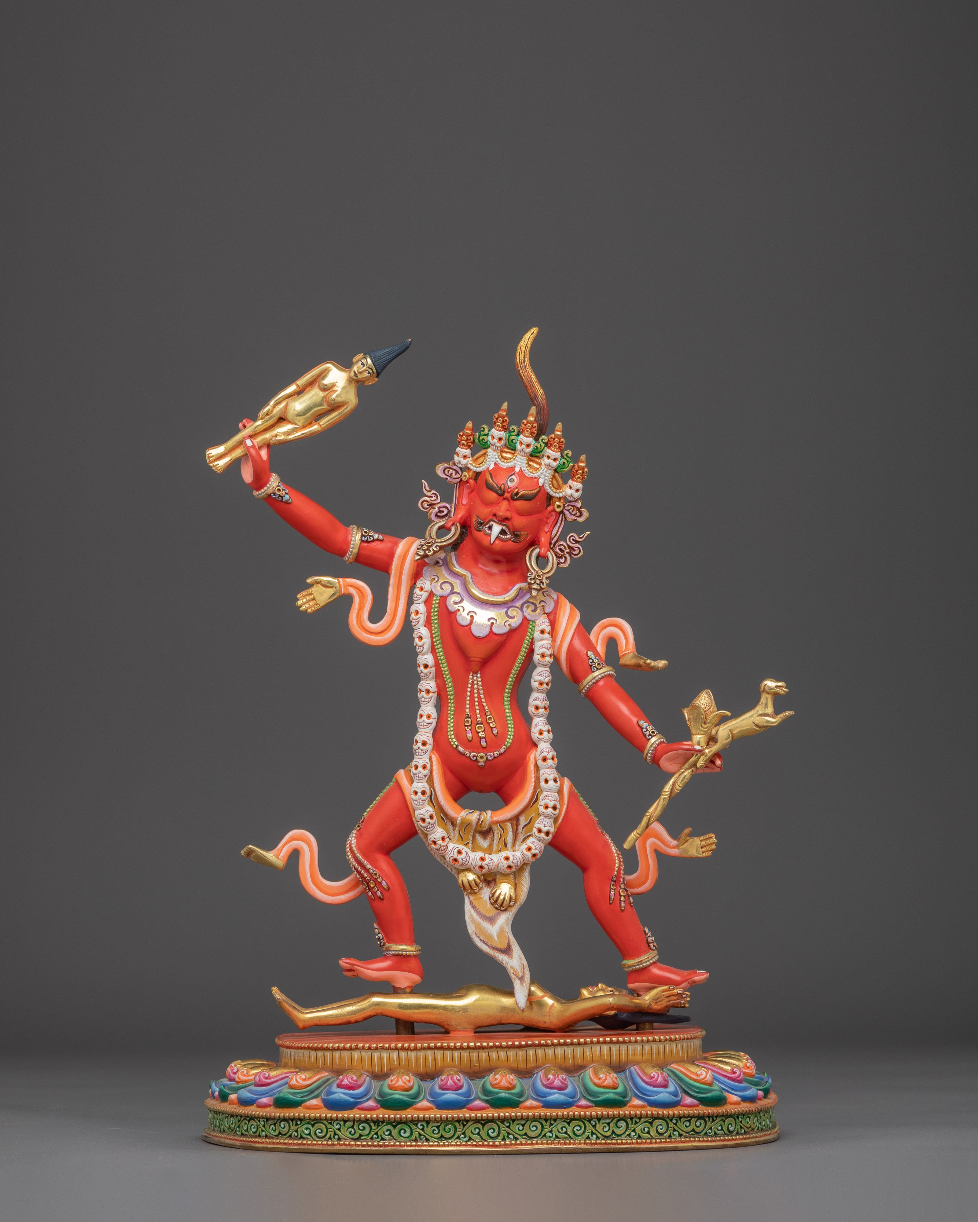 Handmade Ekajati Statue: One-Eyed Tibetan Protector Deity