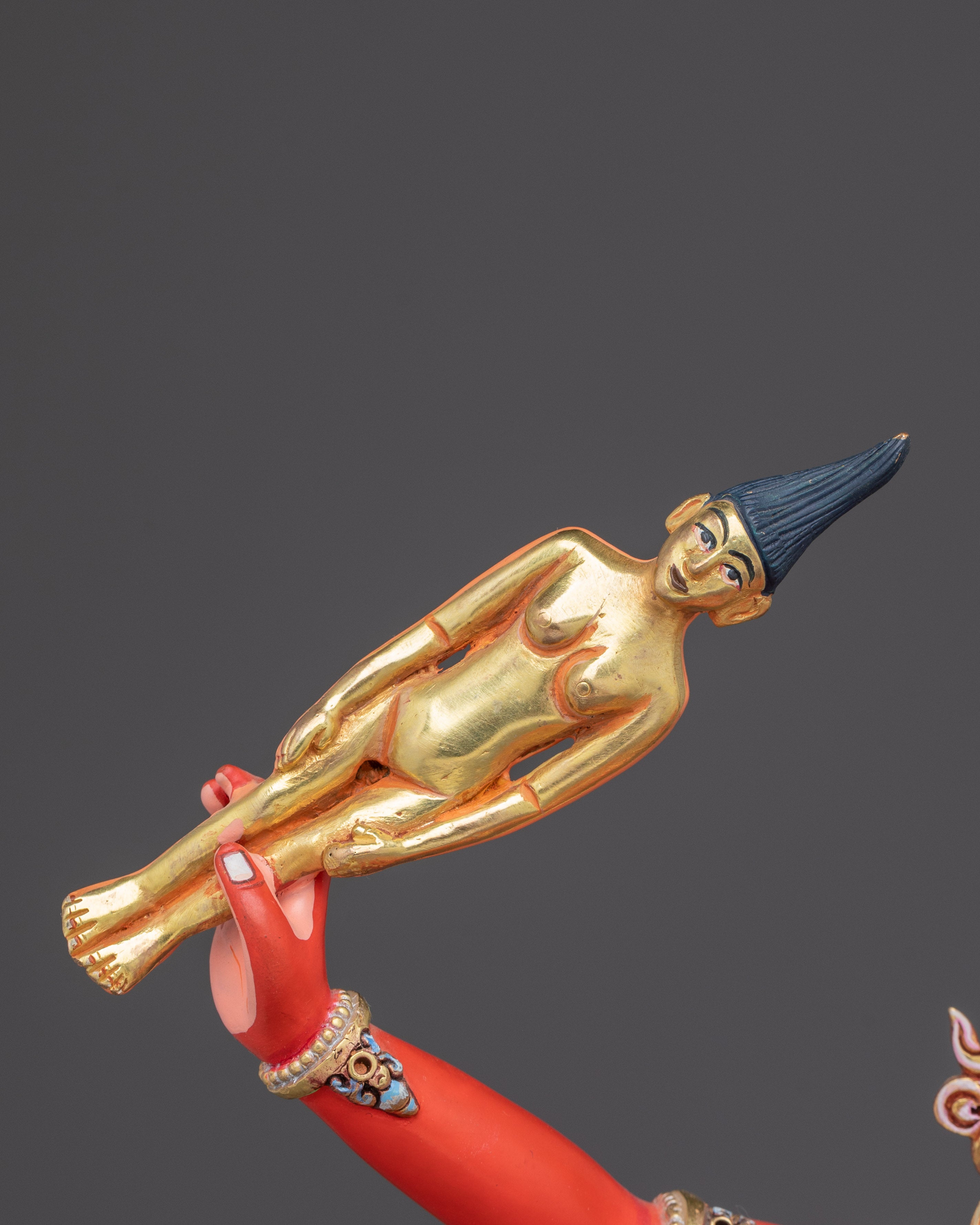 Handmade Ekajati Statue: One-Eyed Tibetan Protector Deity