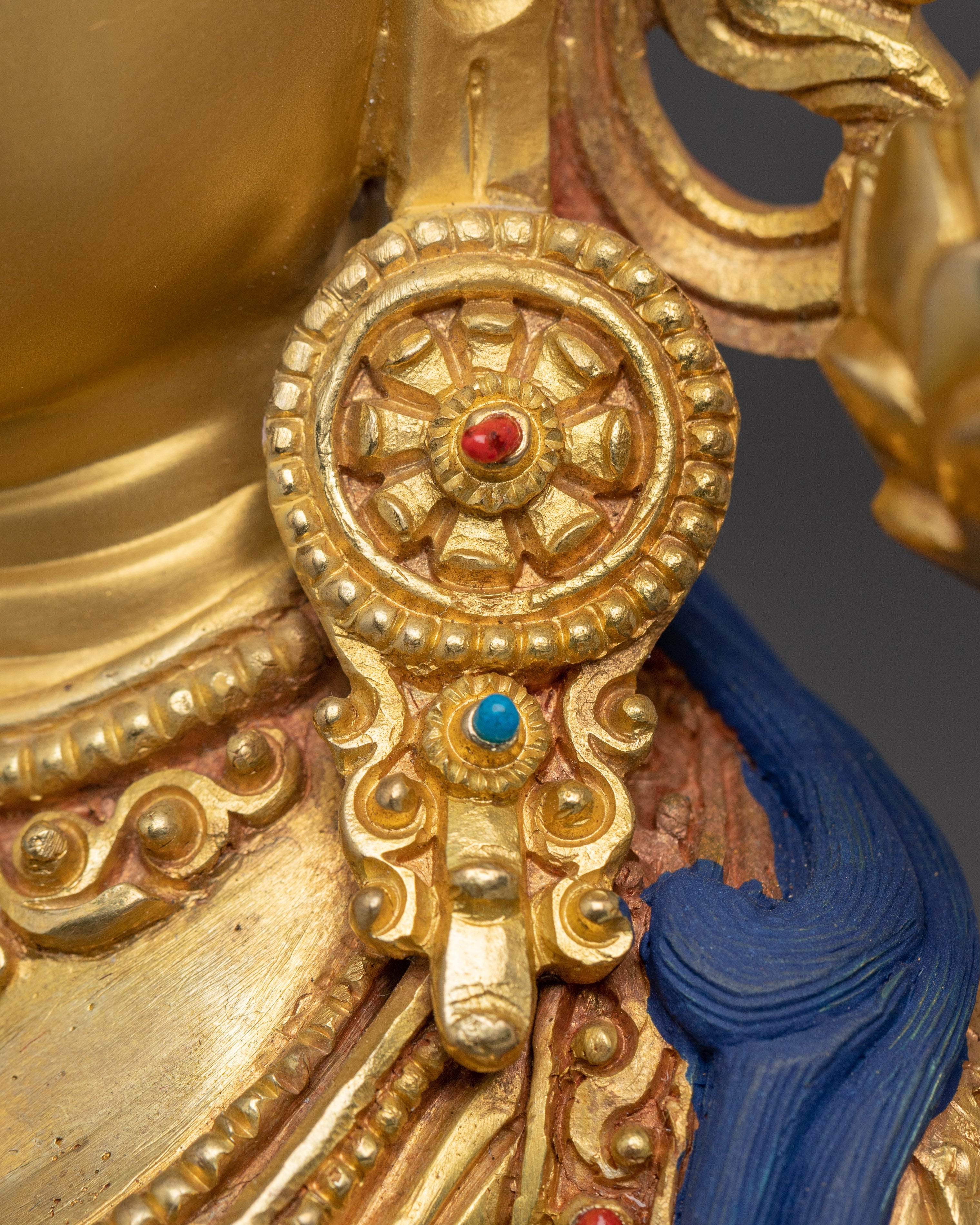 Healing Goddess Handmade White Tara Statue | Tibetan Buddhist Art