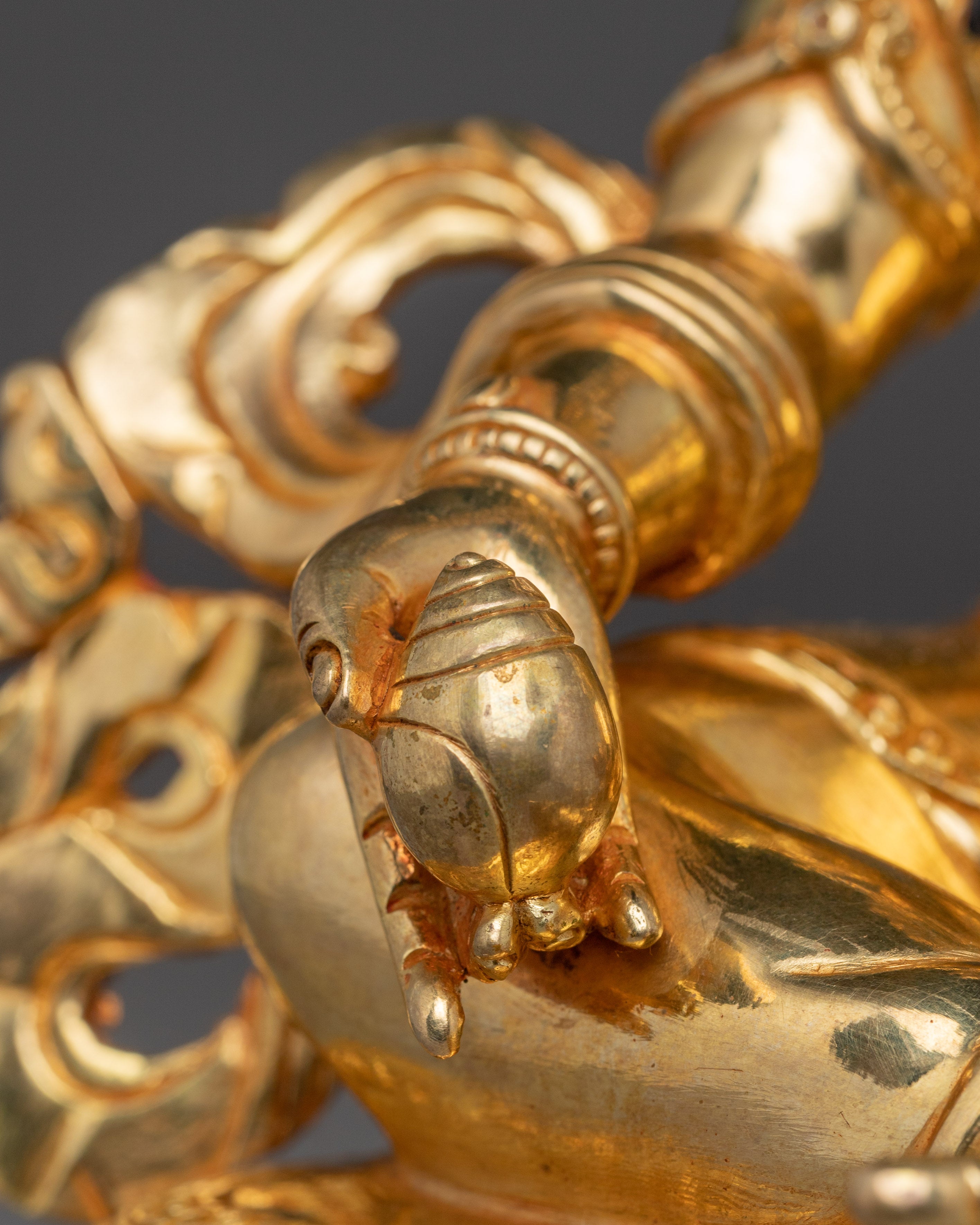 Tibetan Icon Dzambhala Statue: Buddhist Wealth God