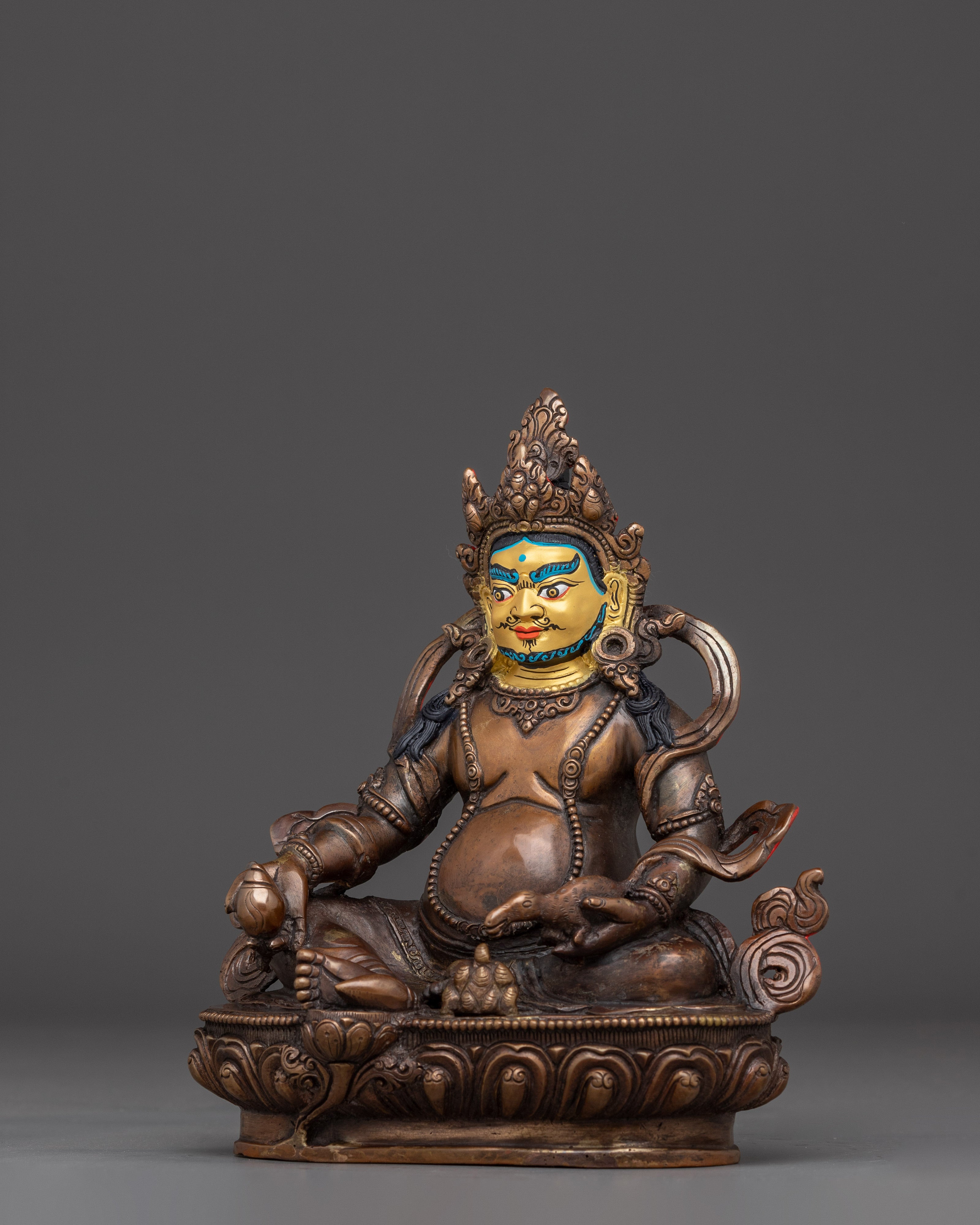 8.7 Inch Dzambhala Statue | Nepali Himalayan Art