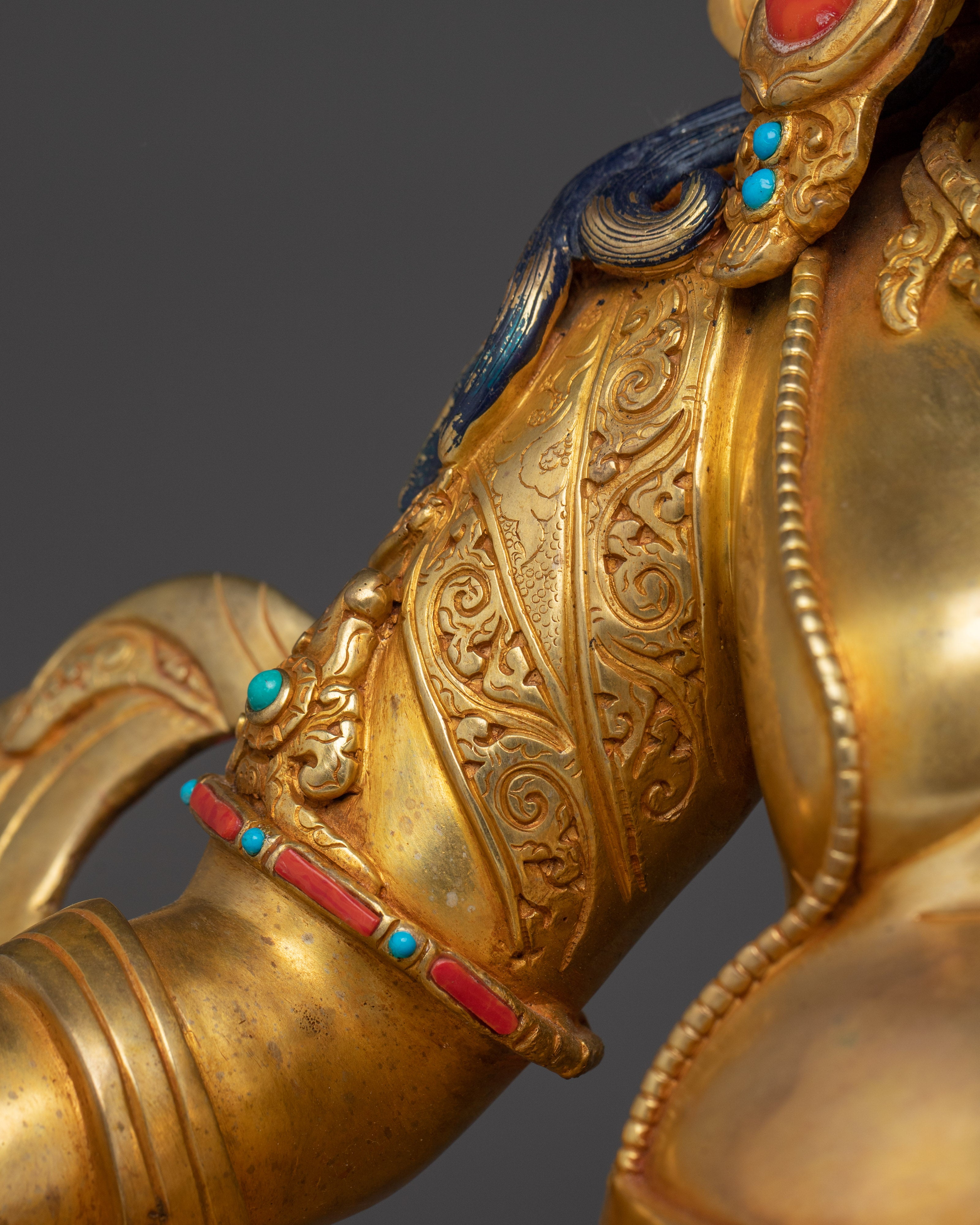 Dzambhala Golden Statue | Wealth Deity