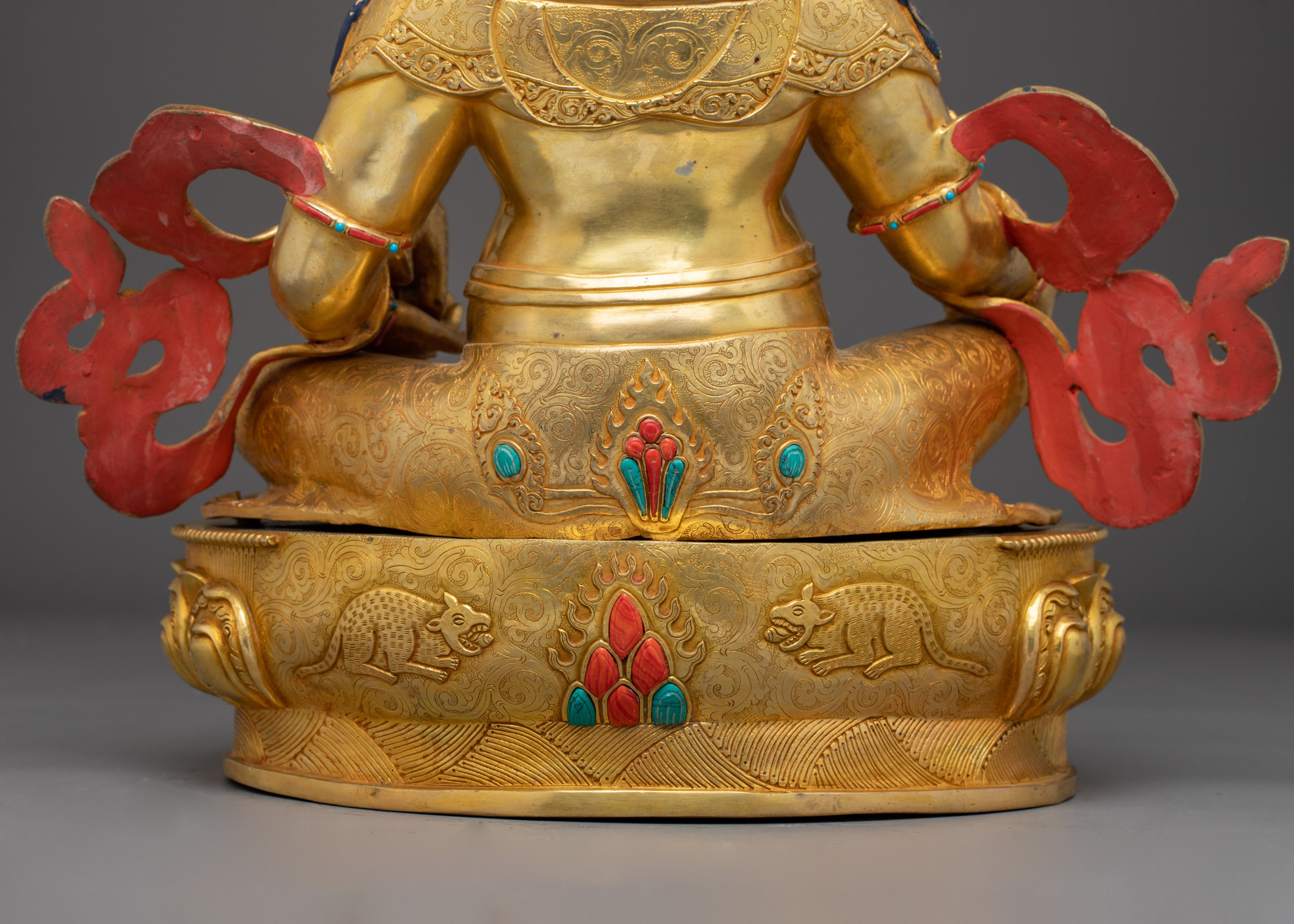 Dzambhala Golden Statue | Wealth Deity