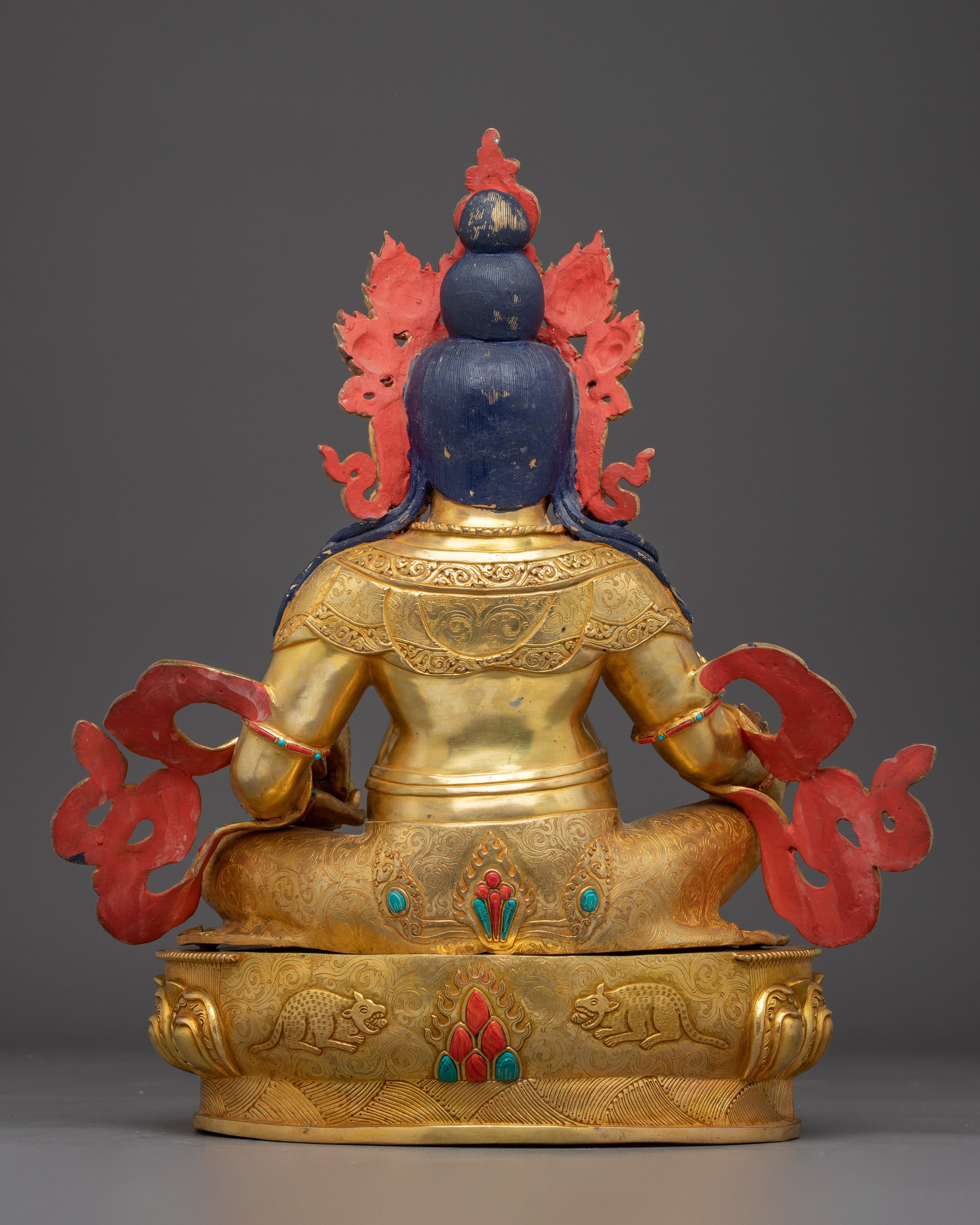 Tibetan Fortune Dzambhala Artwork: Handcrafted Icon of Prosperity