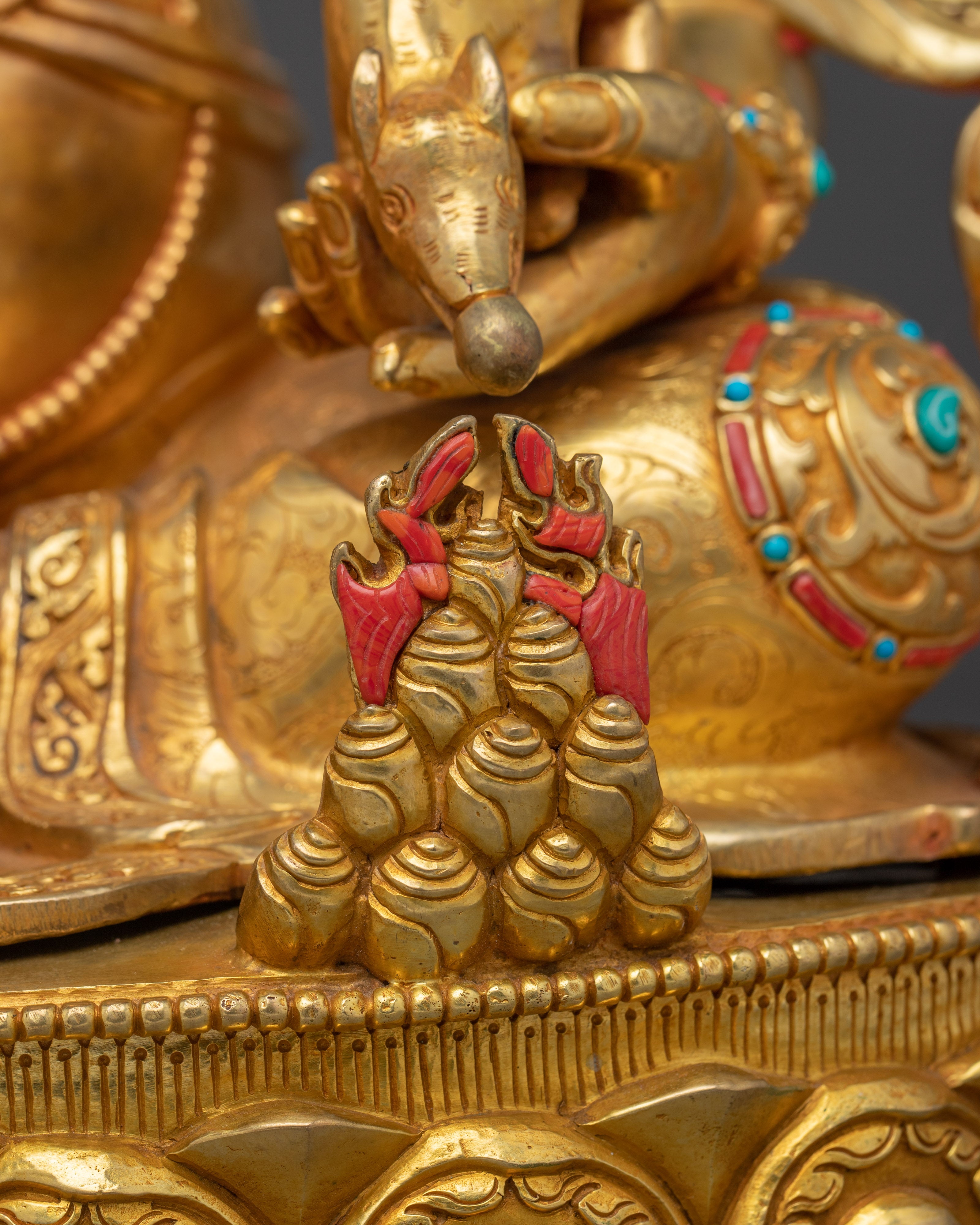 Dzambhala Golden Statue | Wealth Deity