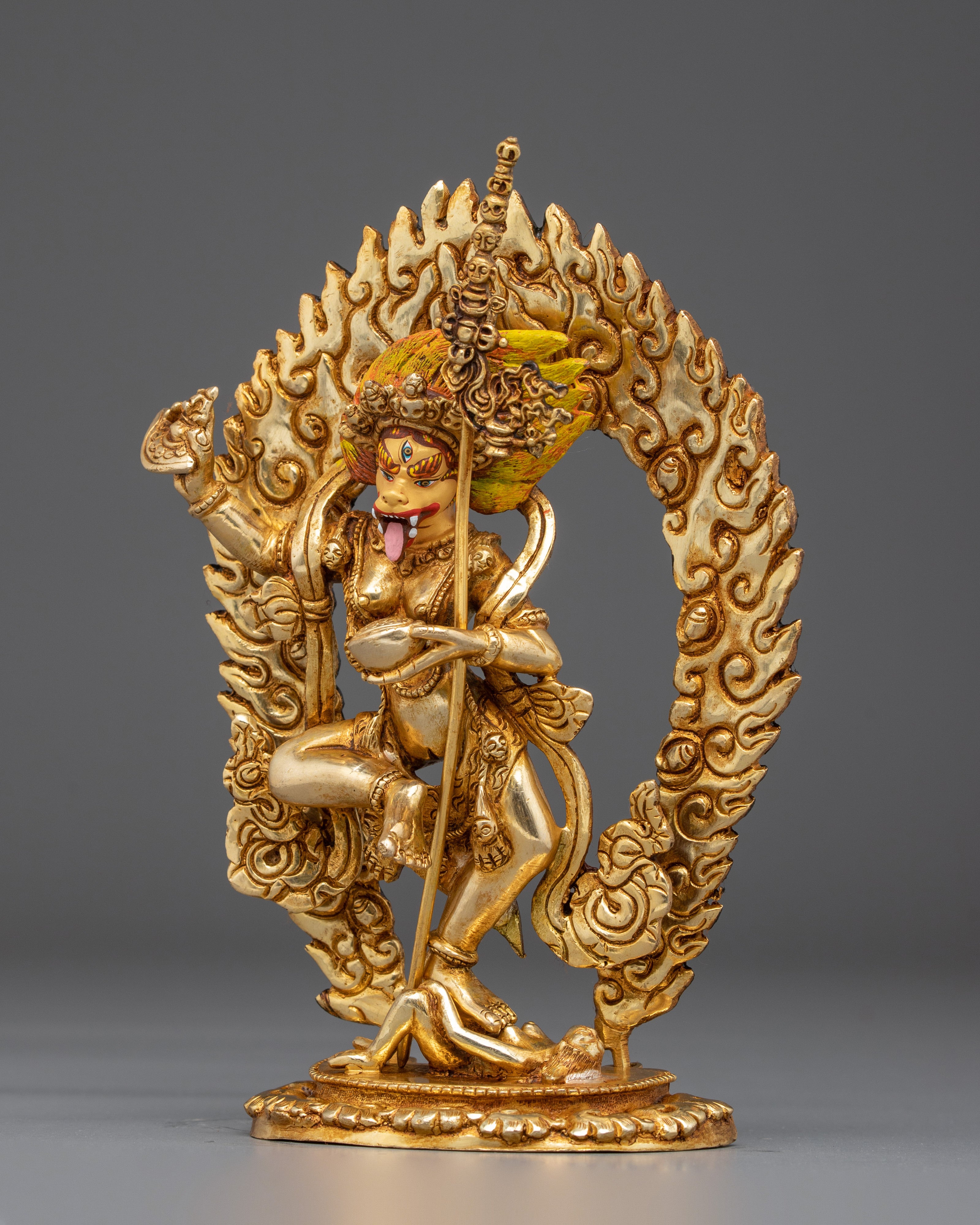 Lion-Faced Dakini Simhamukha Art | Fierce Protector and Dharma Defender