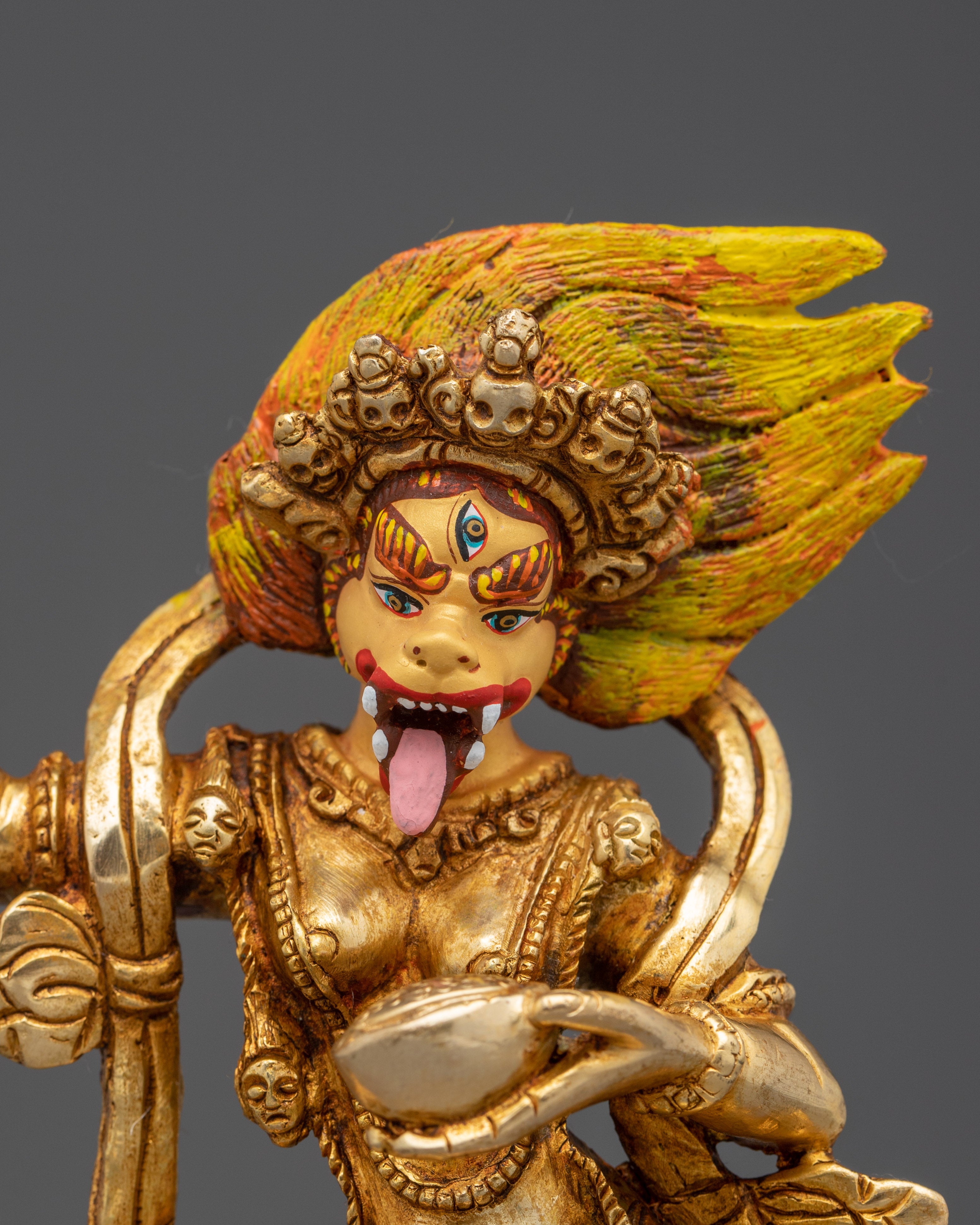 Lion-Faced Dakini Simhamukha Art | Fierce Protector and Dharma Defender