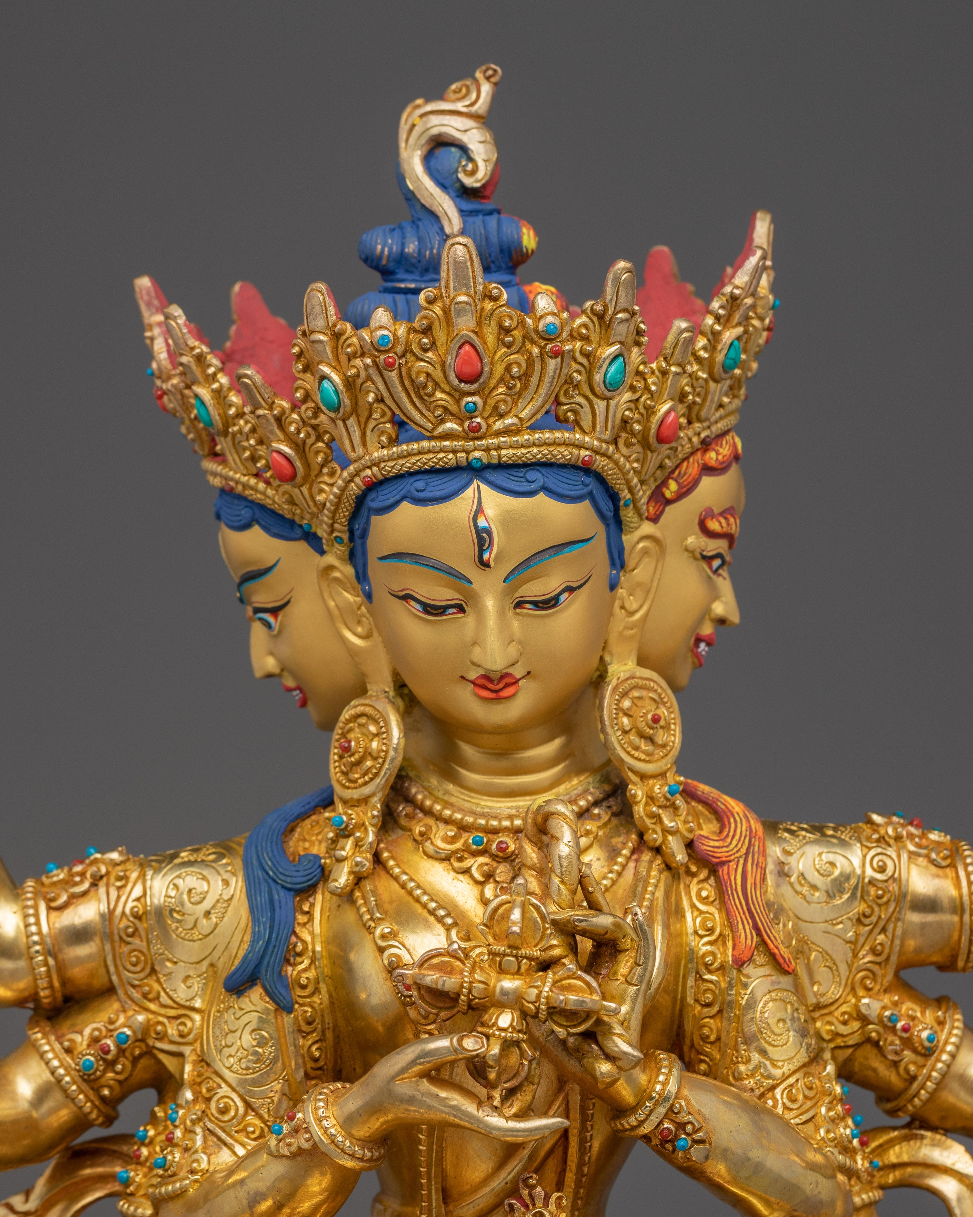 Handmade Sculpture of Buddhist Healing Goddess Namgyalma