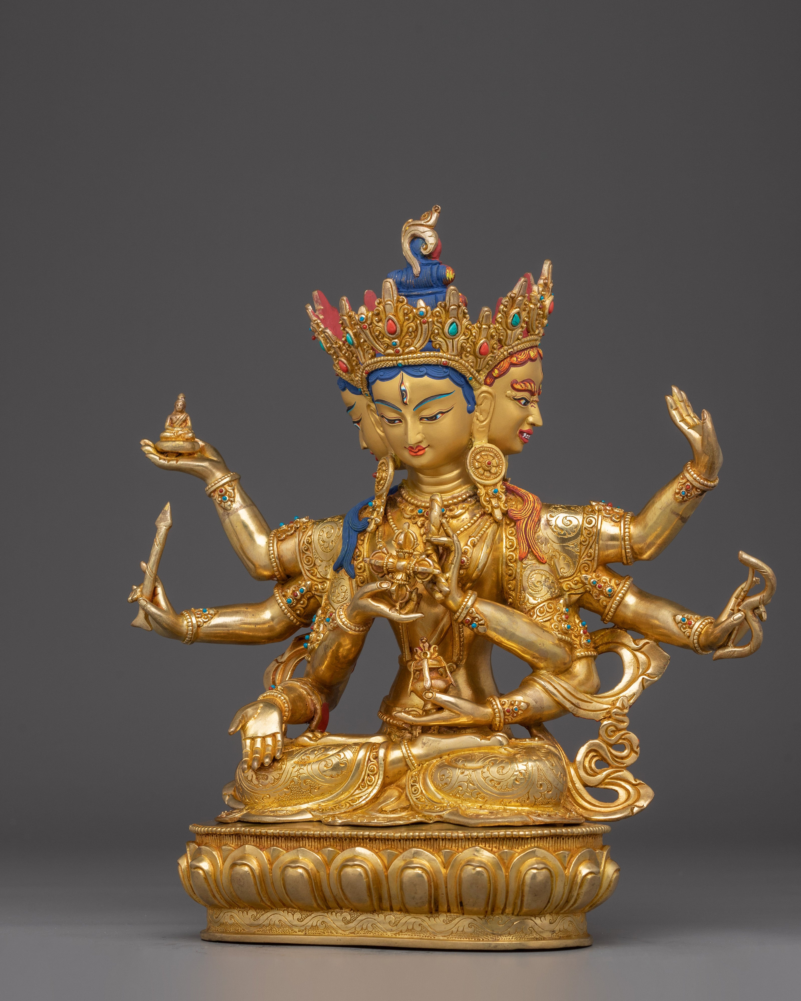 Handmade Sculpture of Buddhist Healing Goddess Namgyalma