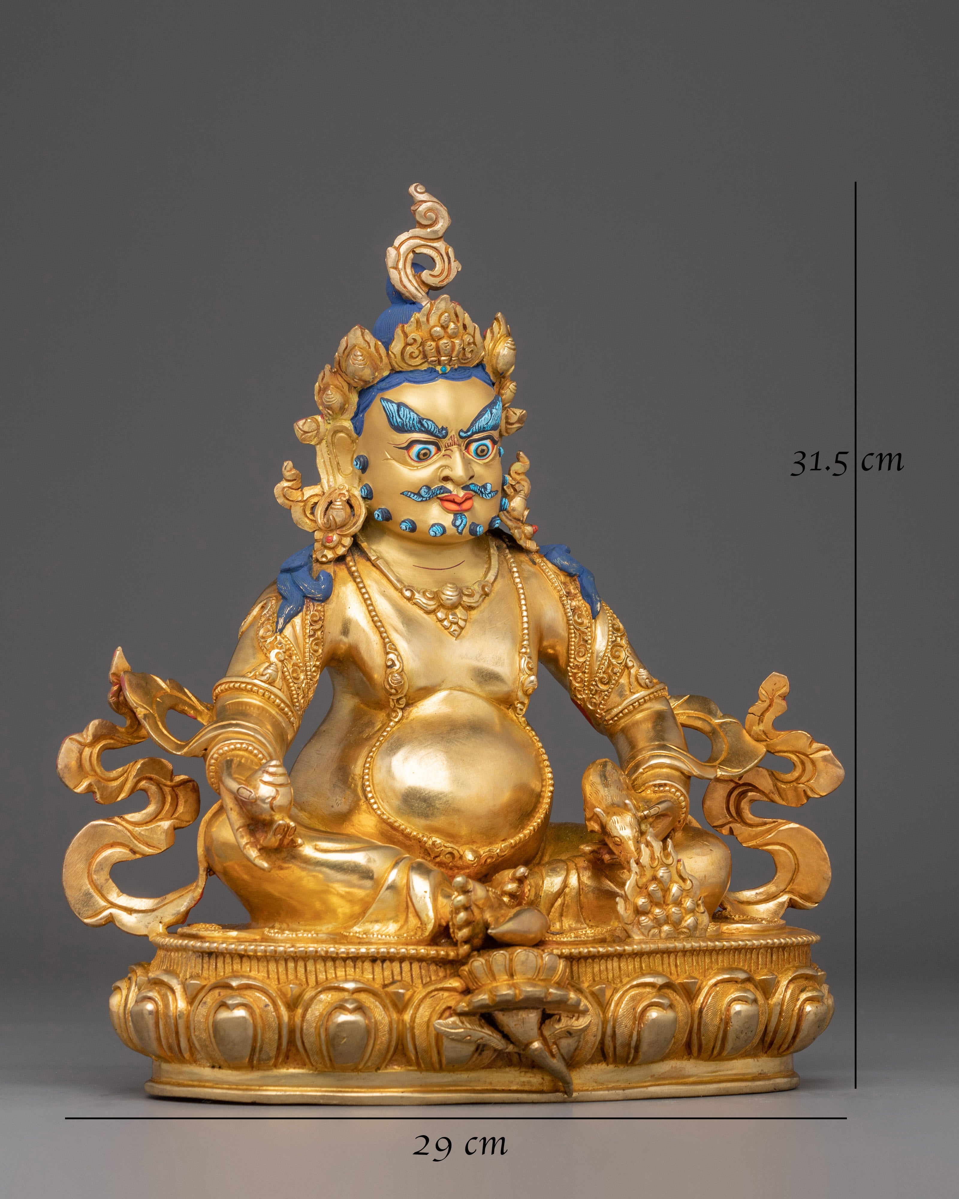 Statue of Dzambhala: God of Wealth and Fortune