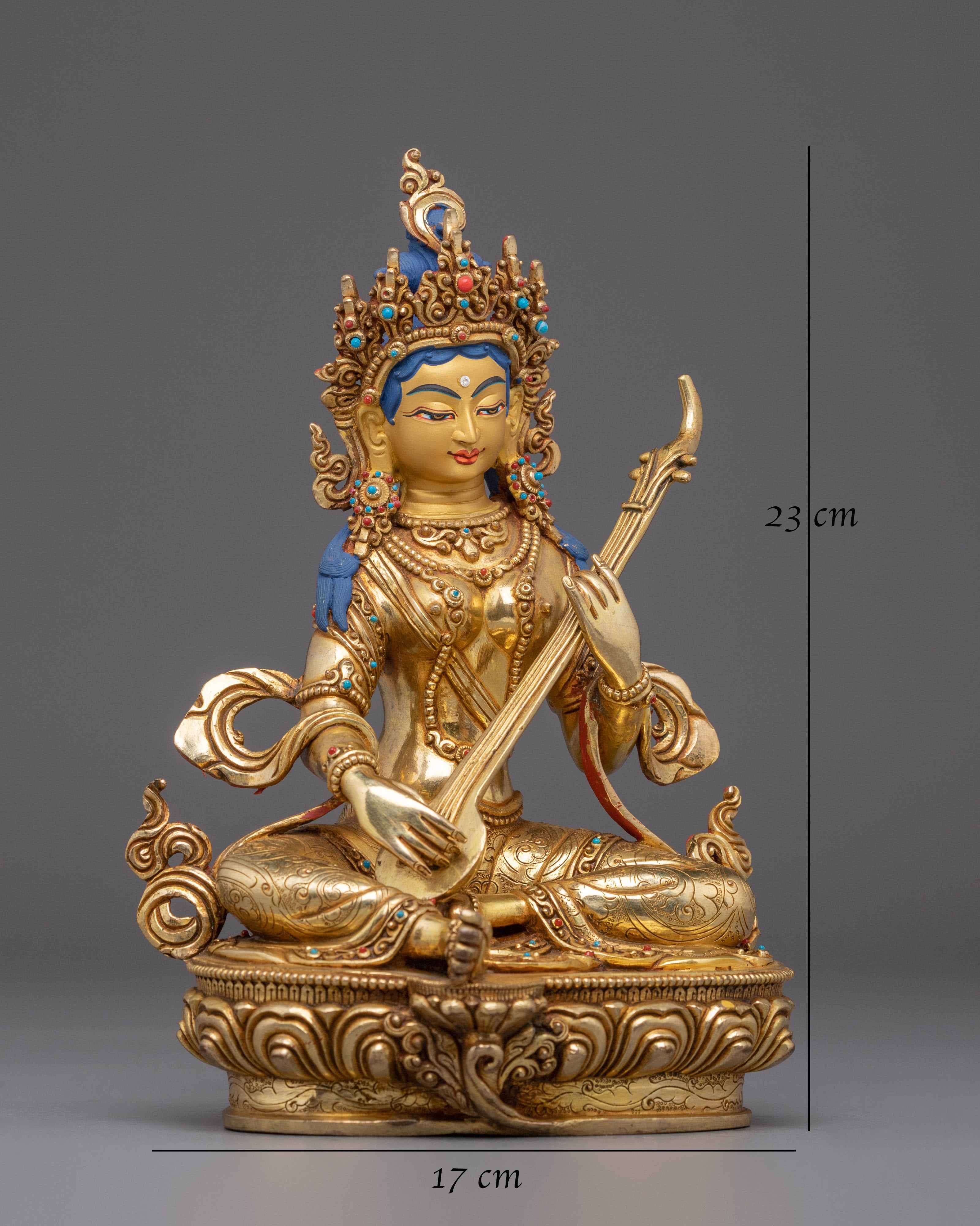 Saraswati Statue: Goddess of Knowledge, Art & Speech