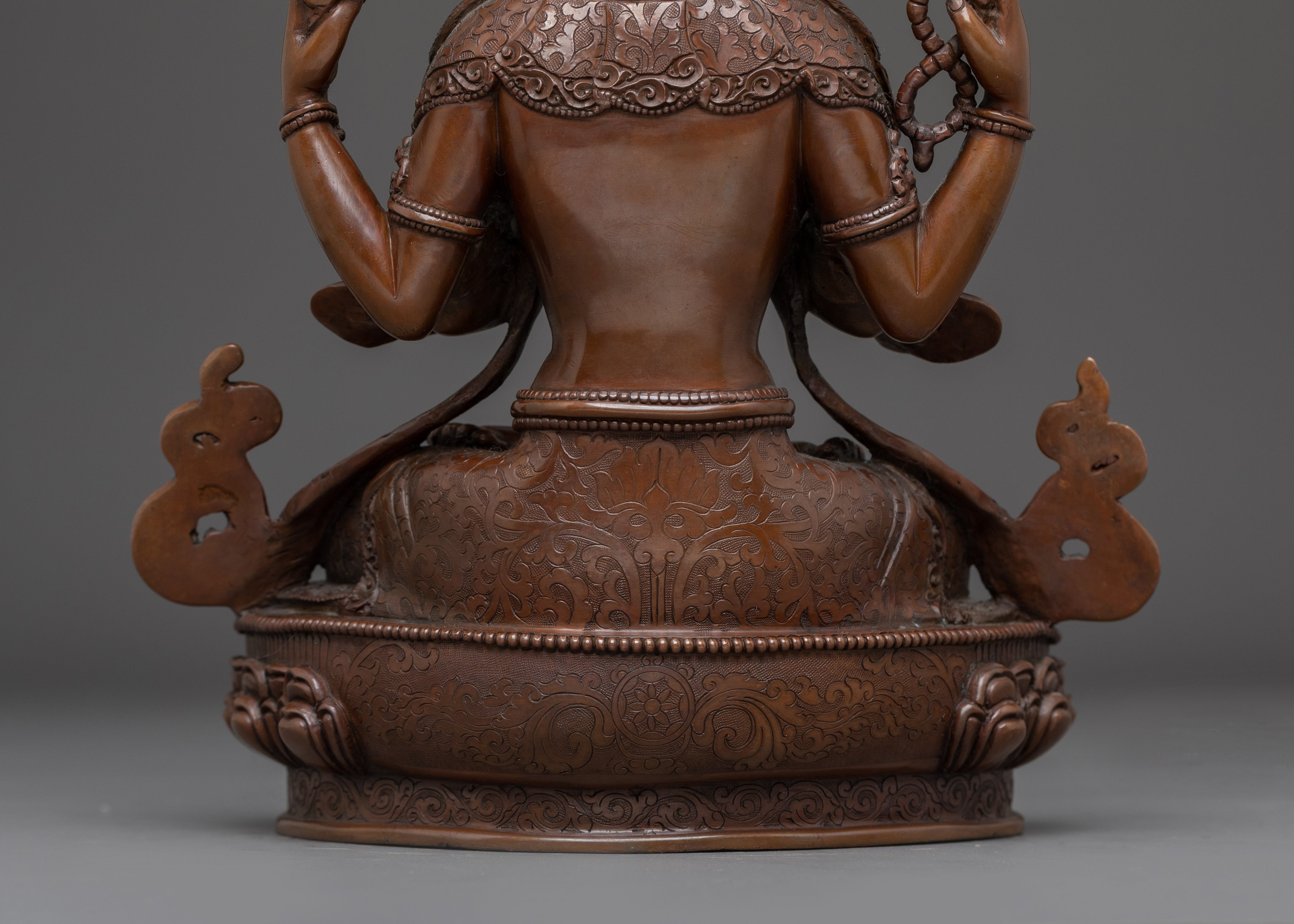 Bodhisattva of Compassion Chenrezig Handmade Statue