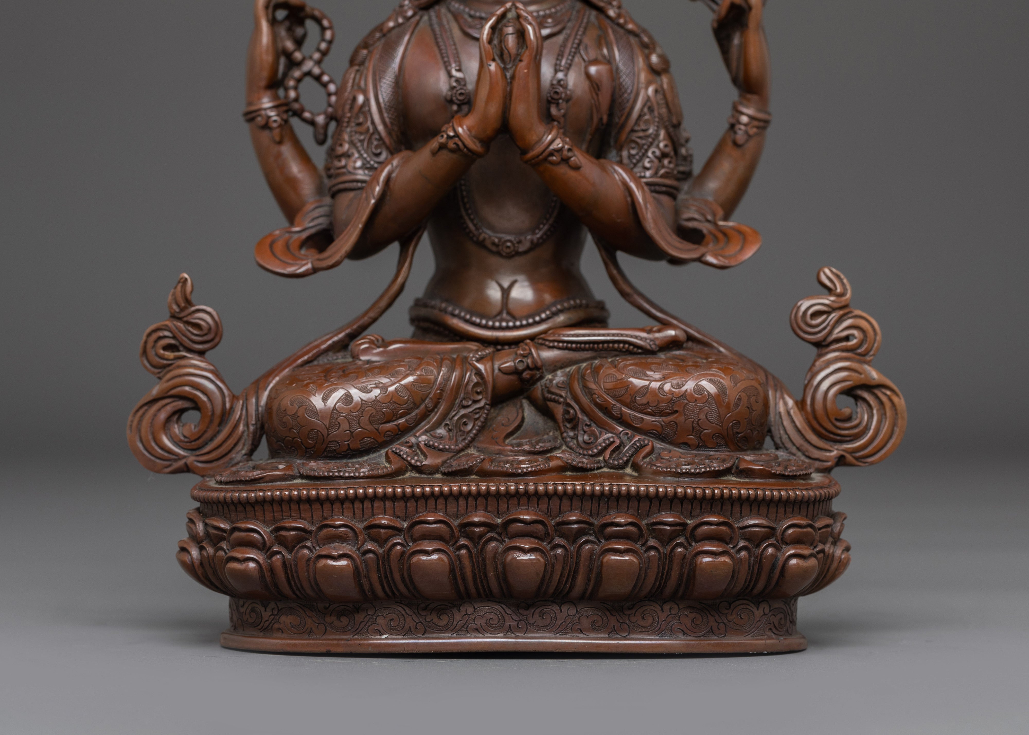 Bodhisattva of Compassion Chenrezig Handmade Statue